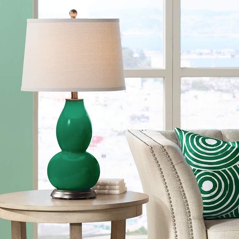Greens Double Gourd Table Lamp