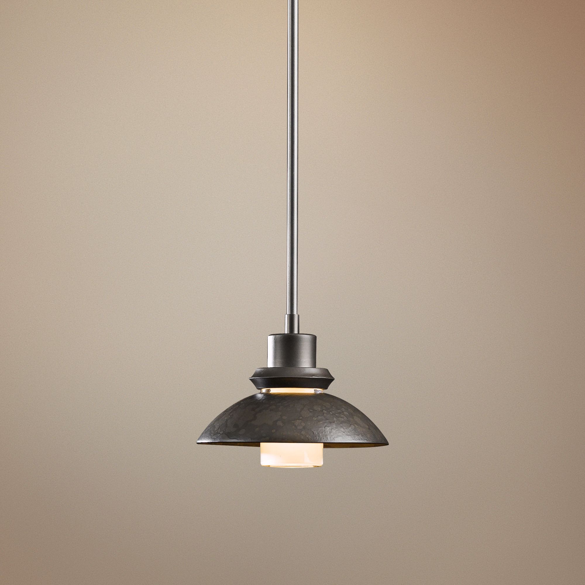 Hubbardton Forge Staccato 7" Wide Dark Smoke Mini Pendant