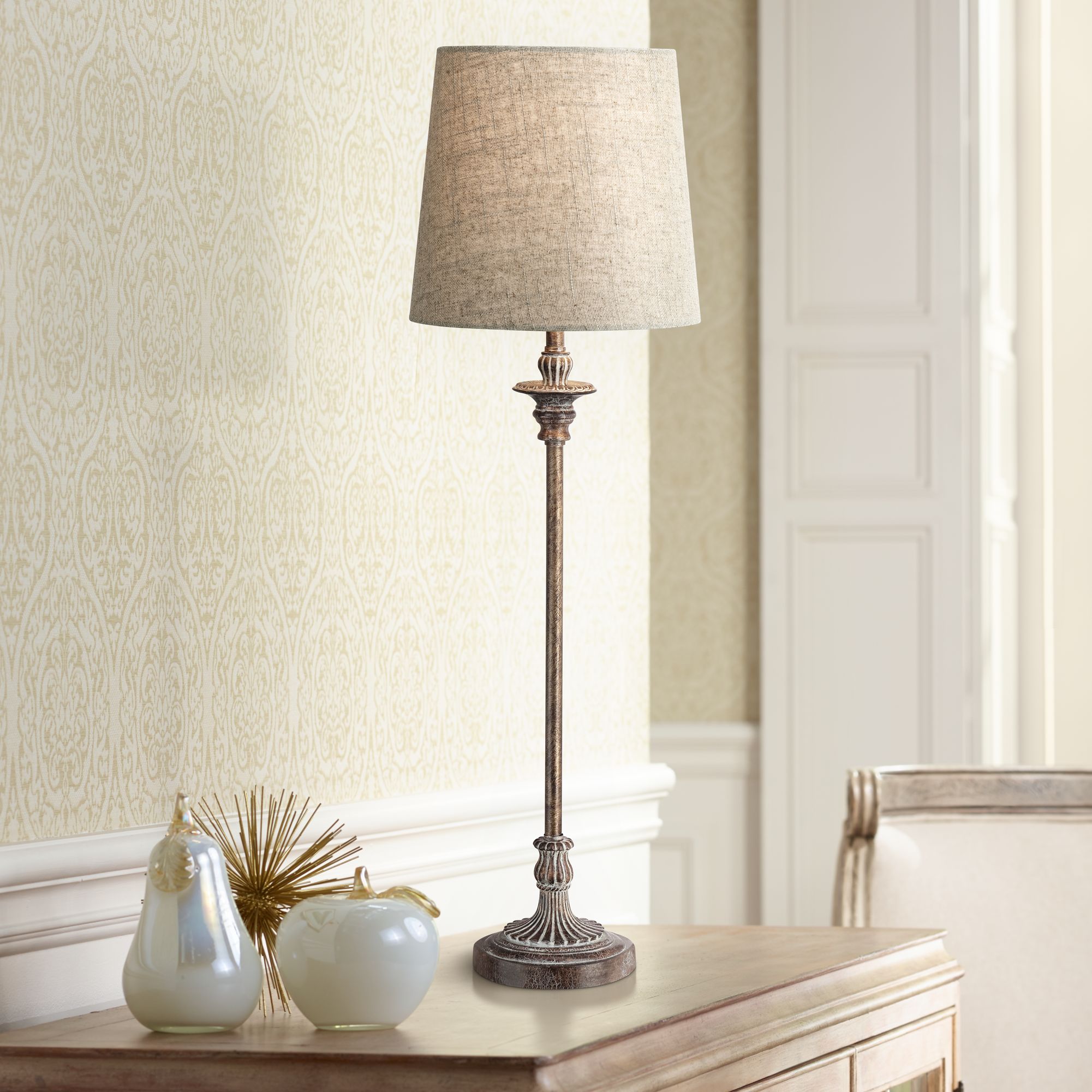 candlestick buffet table lamps