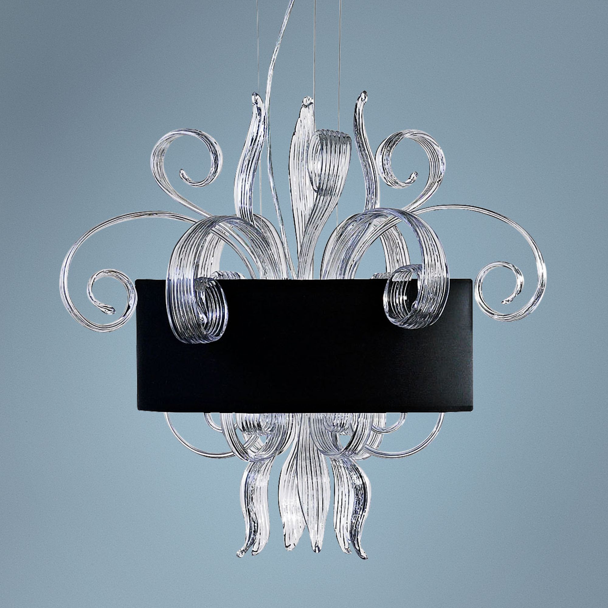 Cassini Jellyfish Clear Glass Pendant Light