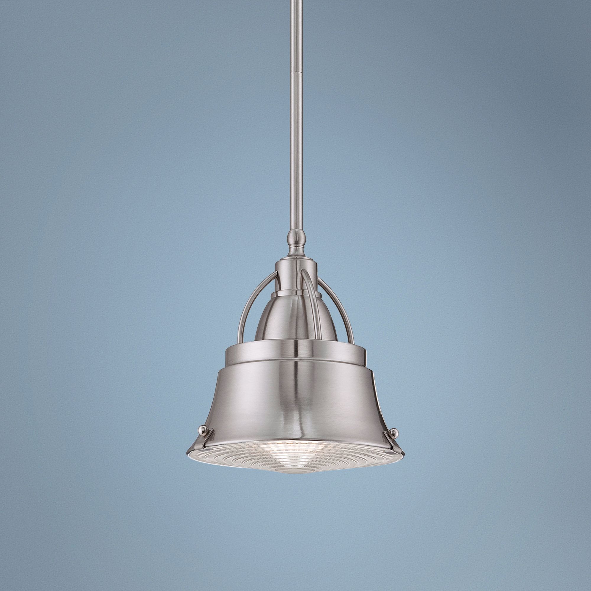 Quoizel Cody 8" Wide Nickel Mini-Pendant Light