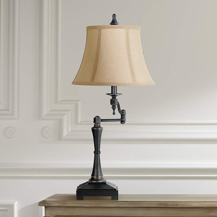 Granville Oil Rubbed Bronze Swing Arm, Swing Arm Table Lamp