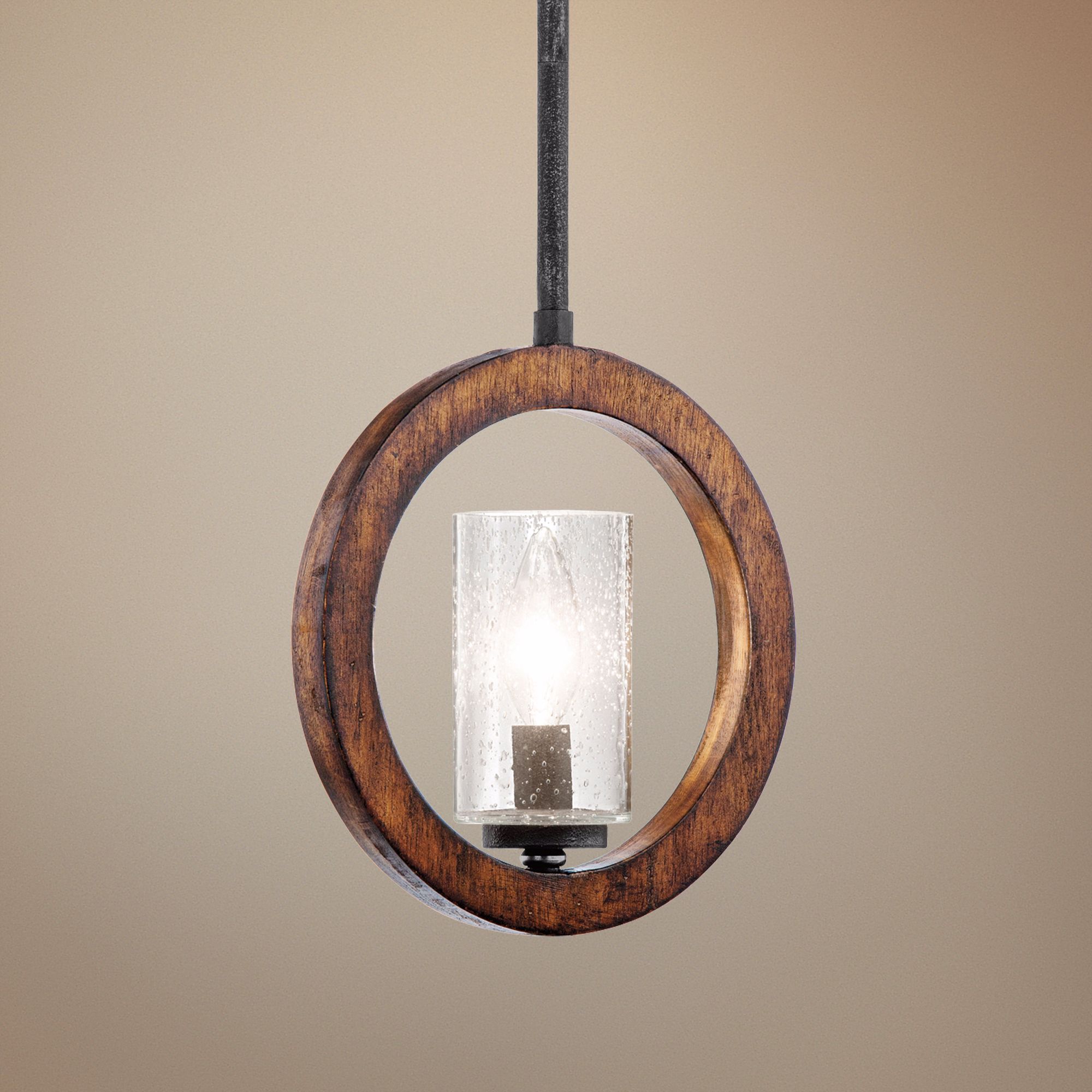 Kichler Grand Bank 9" Wide Auburn Convertible Mini Pendant