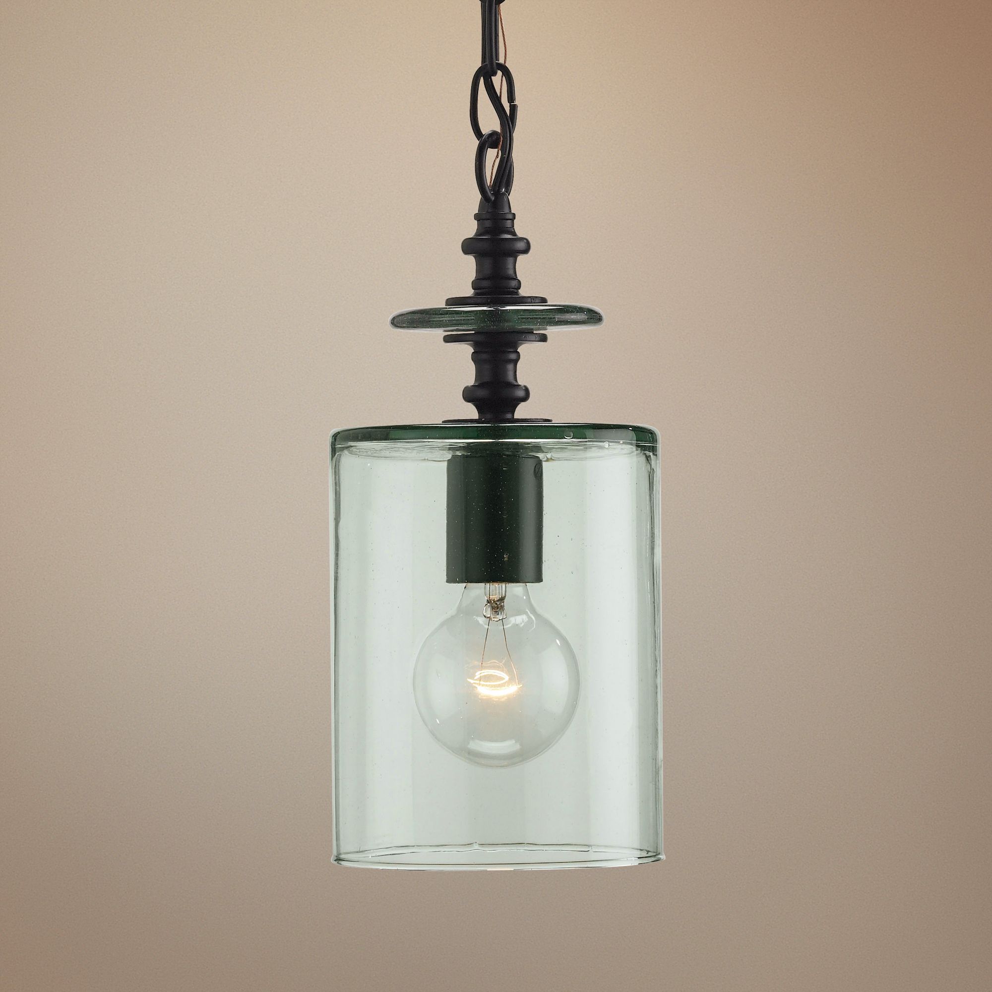 Currey and Company Panorama 6" Wide Clear Glass Mini Pendant