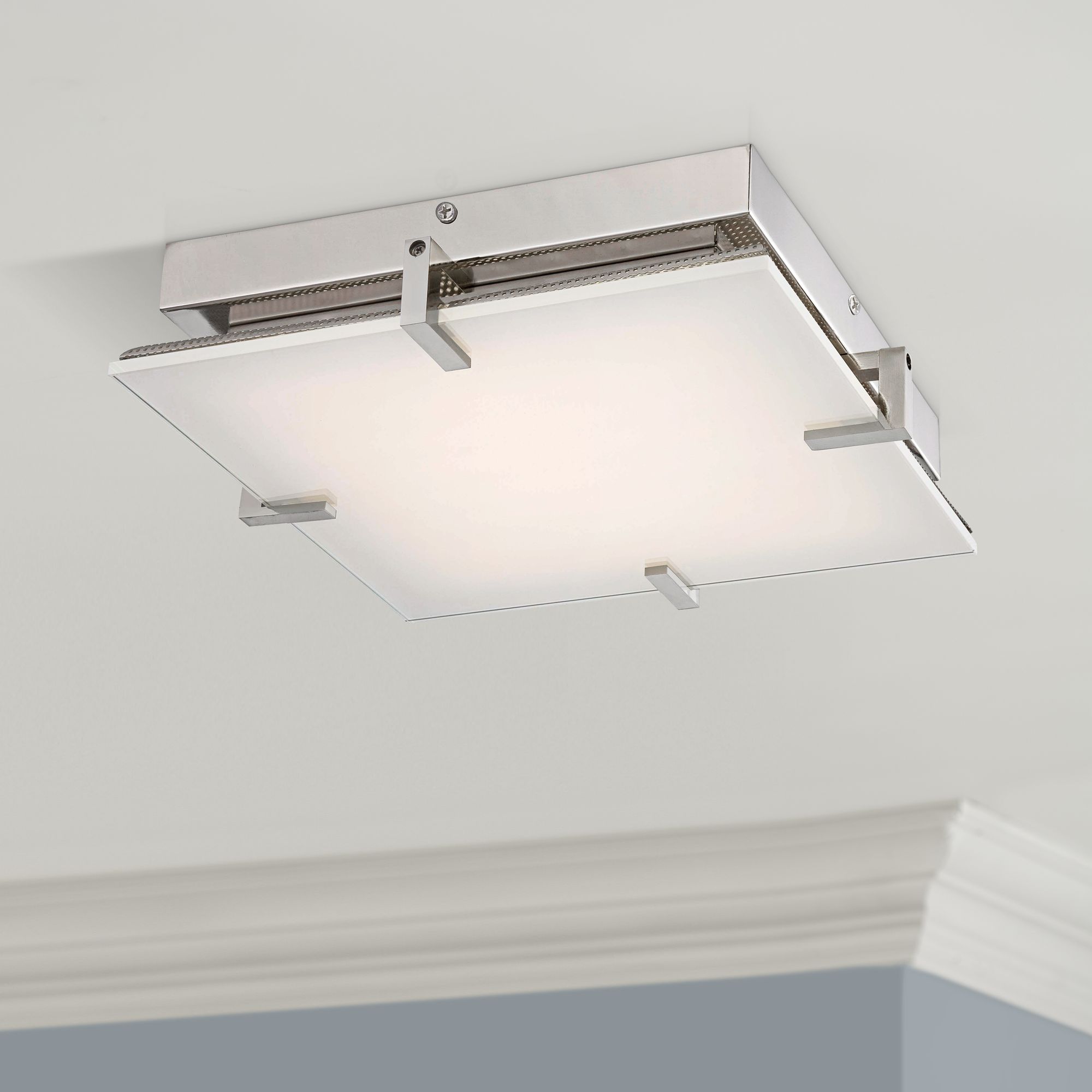 George Kovacs Hooked 14 Wide Led Glass Ceiling Light