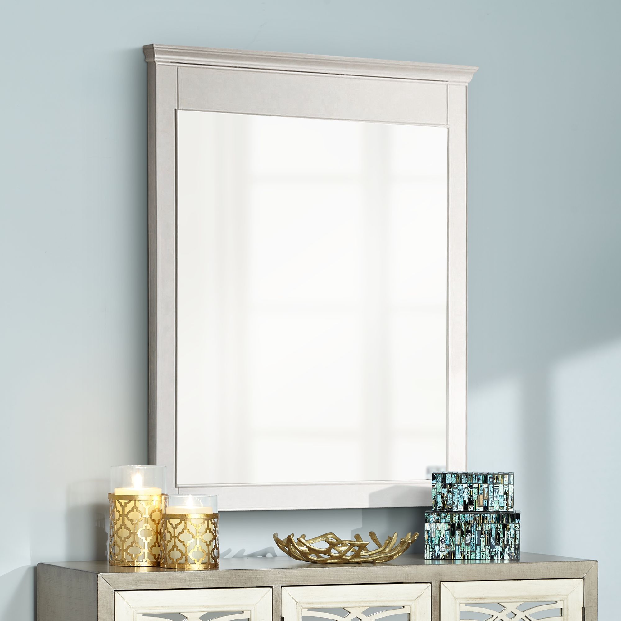 Avanity Windsor White 30" x 36" Rectangular Wall Mirror