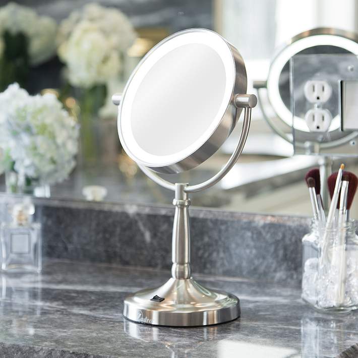 cordless led lighted vanity mirror