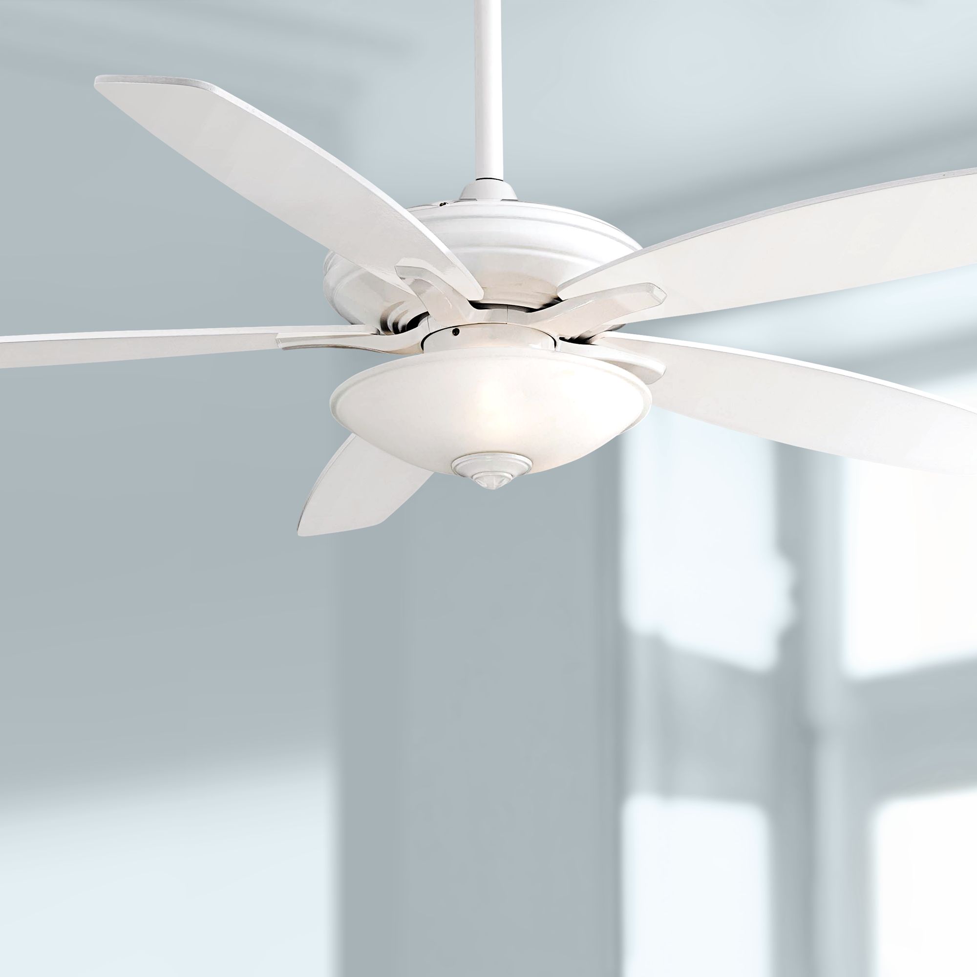 52" Minka Aire Mojo Frosted White Glass - Ceiling Fan