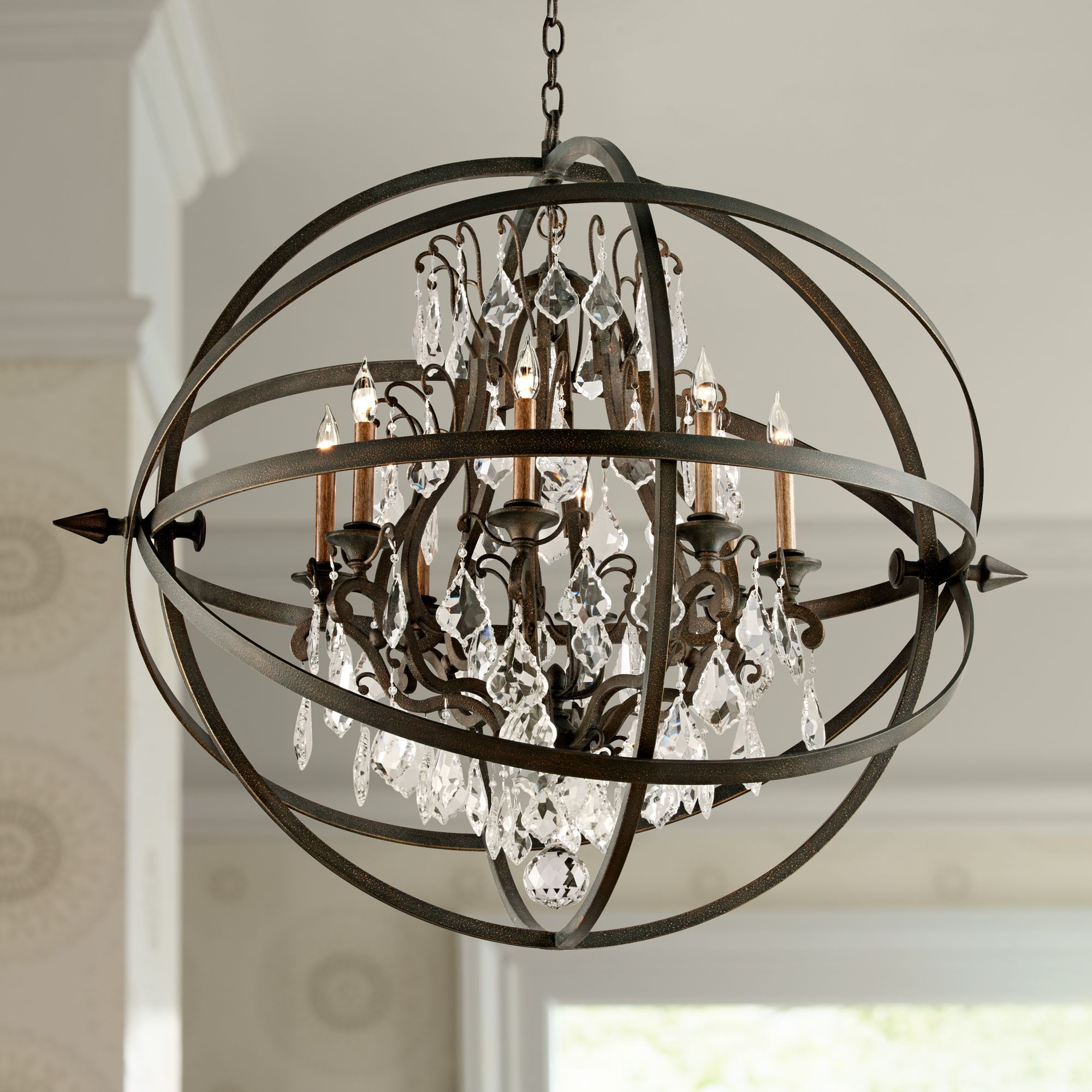Bryron 41 1/2" Wide Vintage Bronze Chandelier