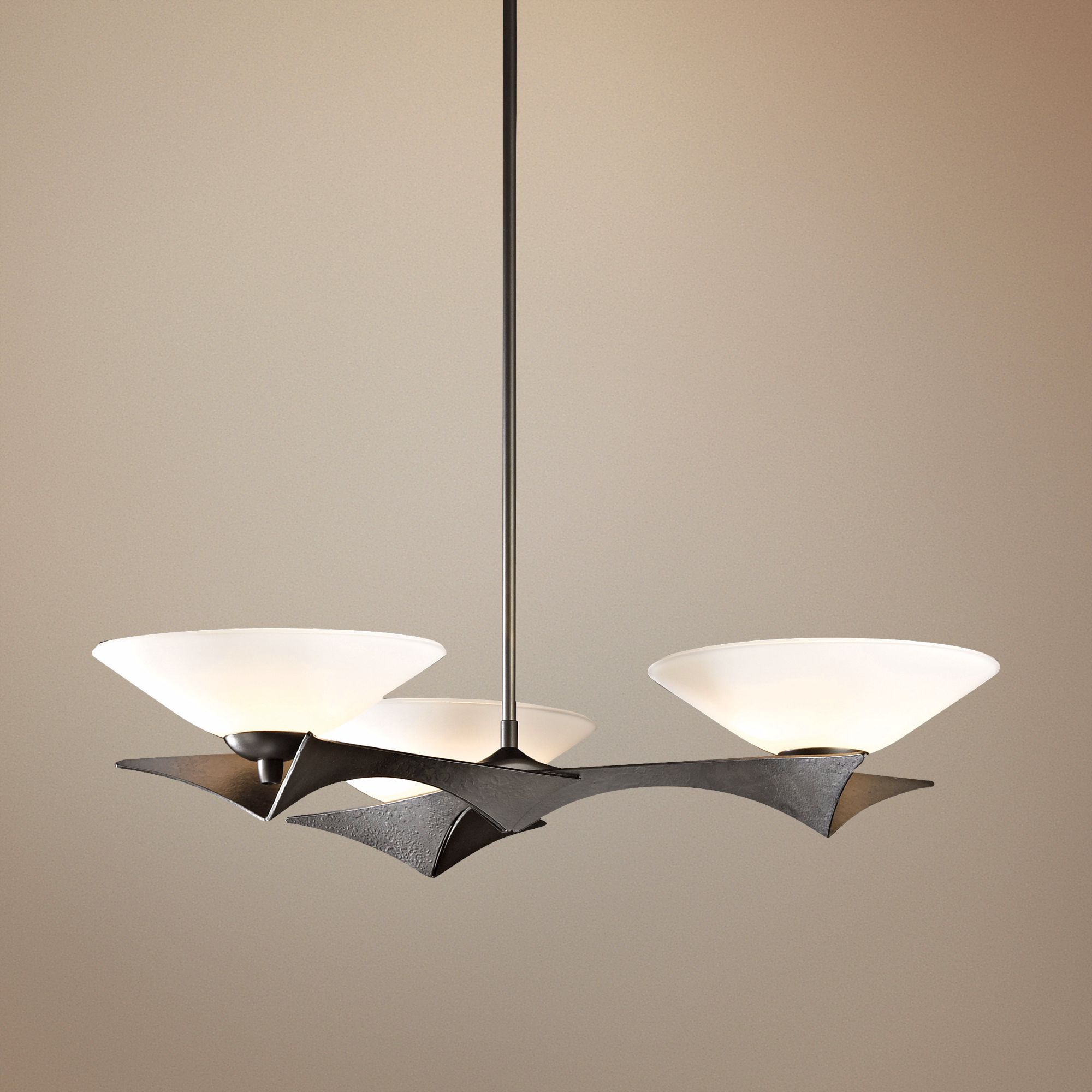Hubbardton Forge Moreau Dark Smoke 3-Light Pendant