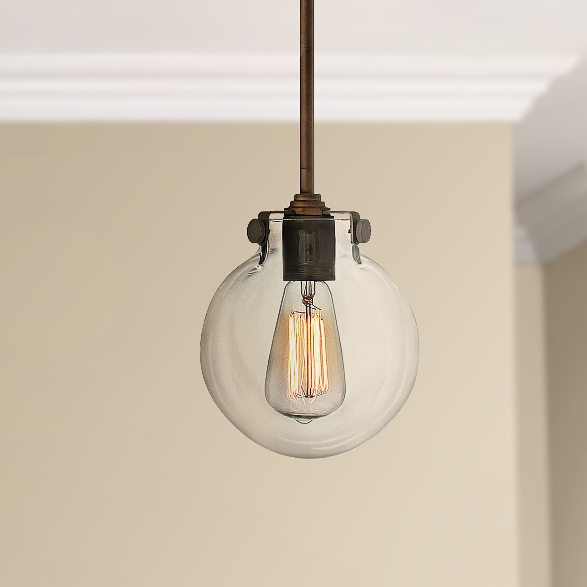 Hinkley Quentin 36"W 6Light Buckeye Bronze Island Pendant 8Y643