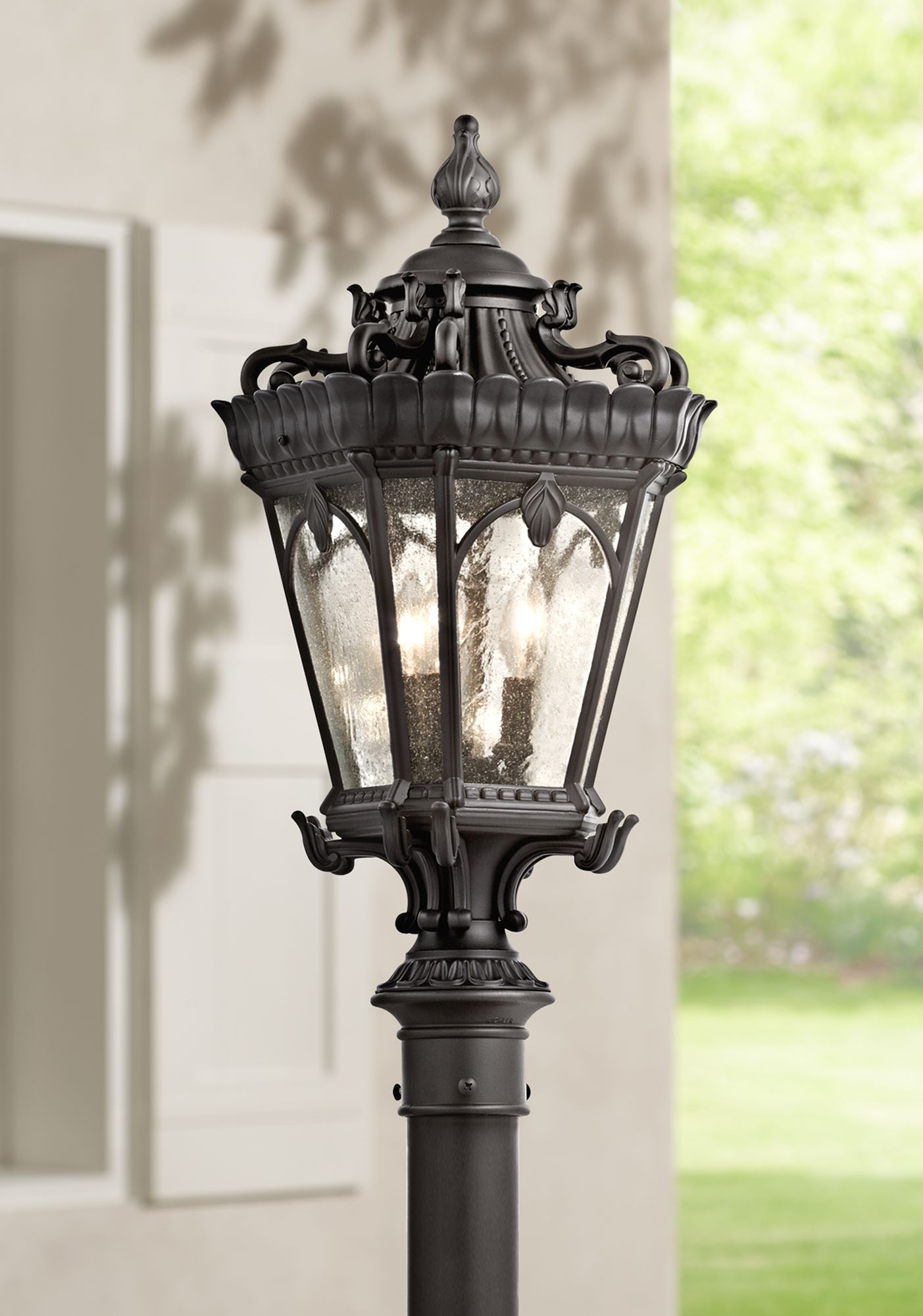 Kichler Tournai 27" High Black Outdoor Post Light