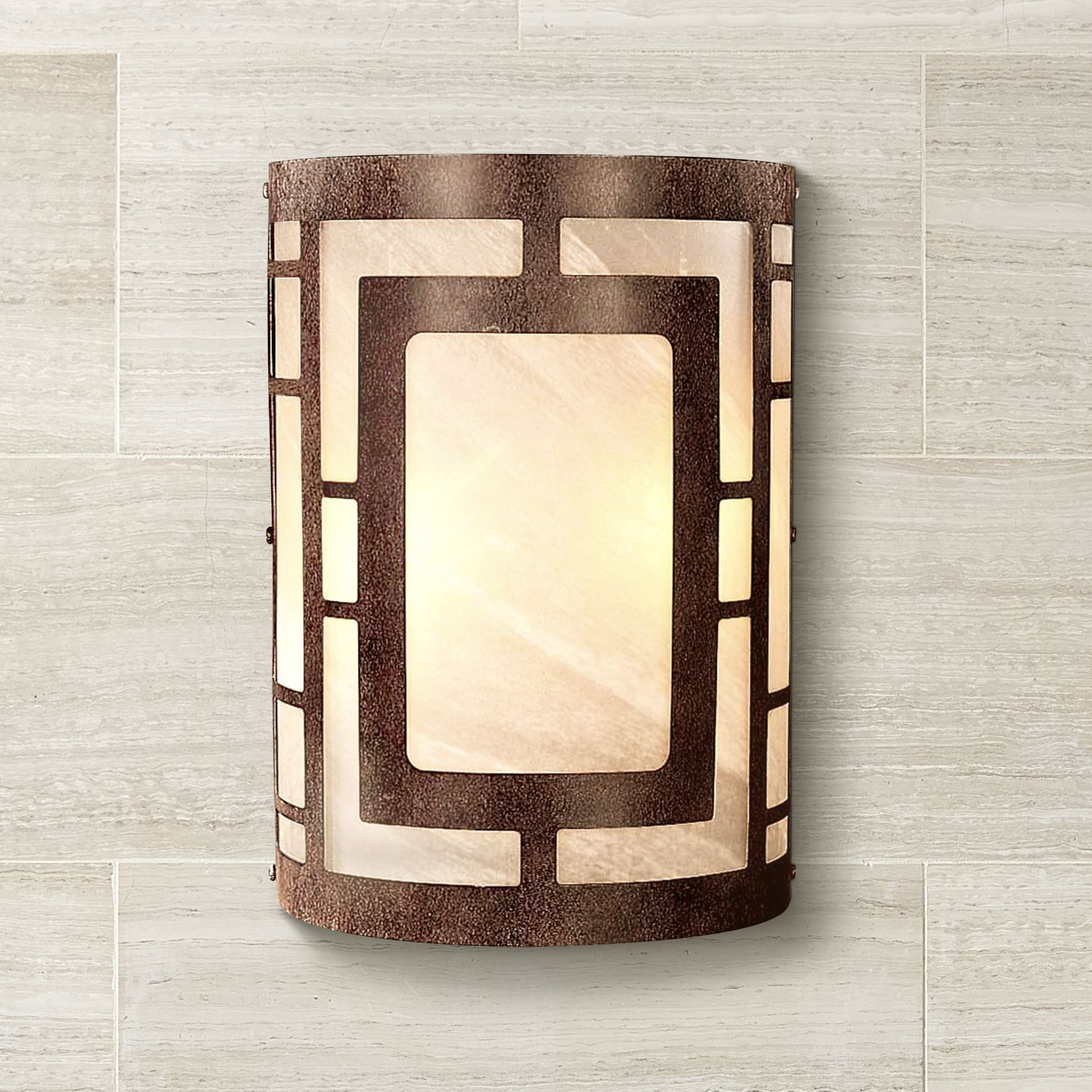 Nutmeg Finish 11" High Wall Sconce by Minka Lavery