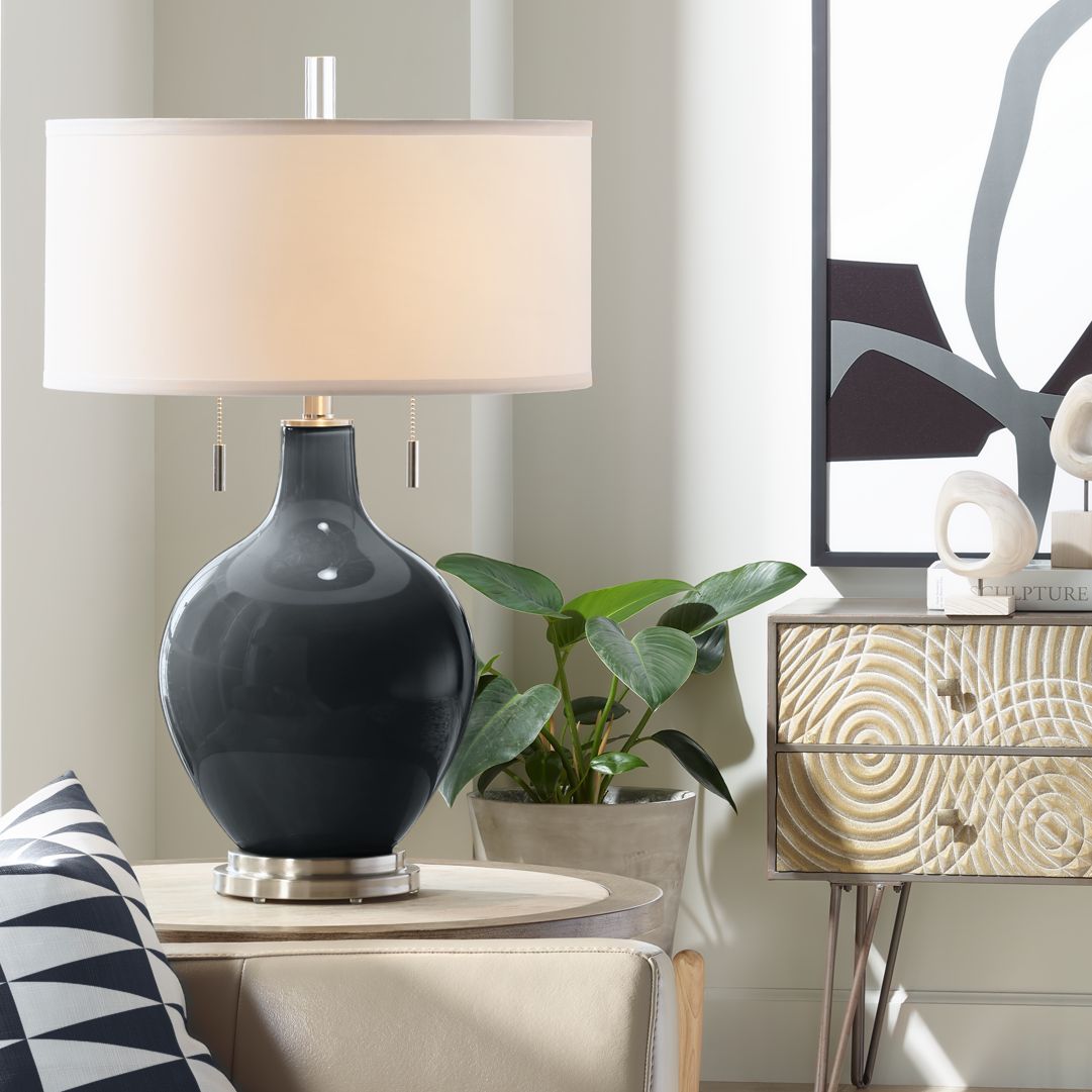 Black of Night Toby Table Lamp – Modern Accent Lighting Fixture