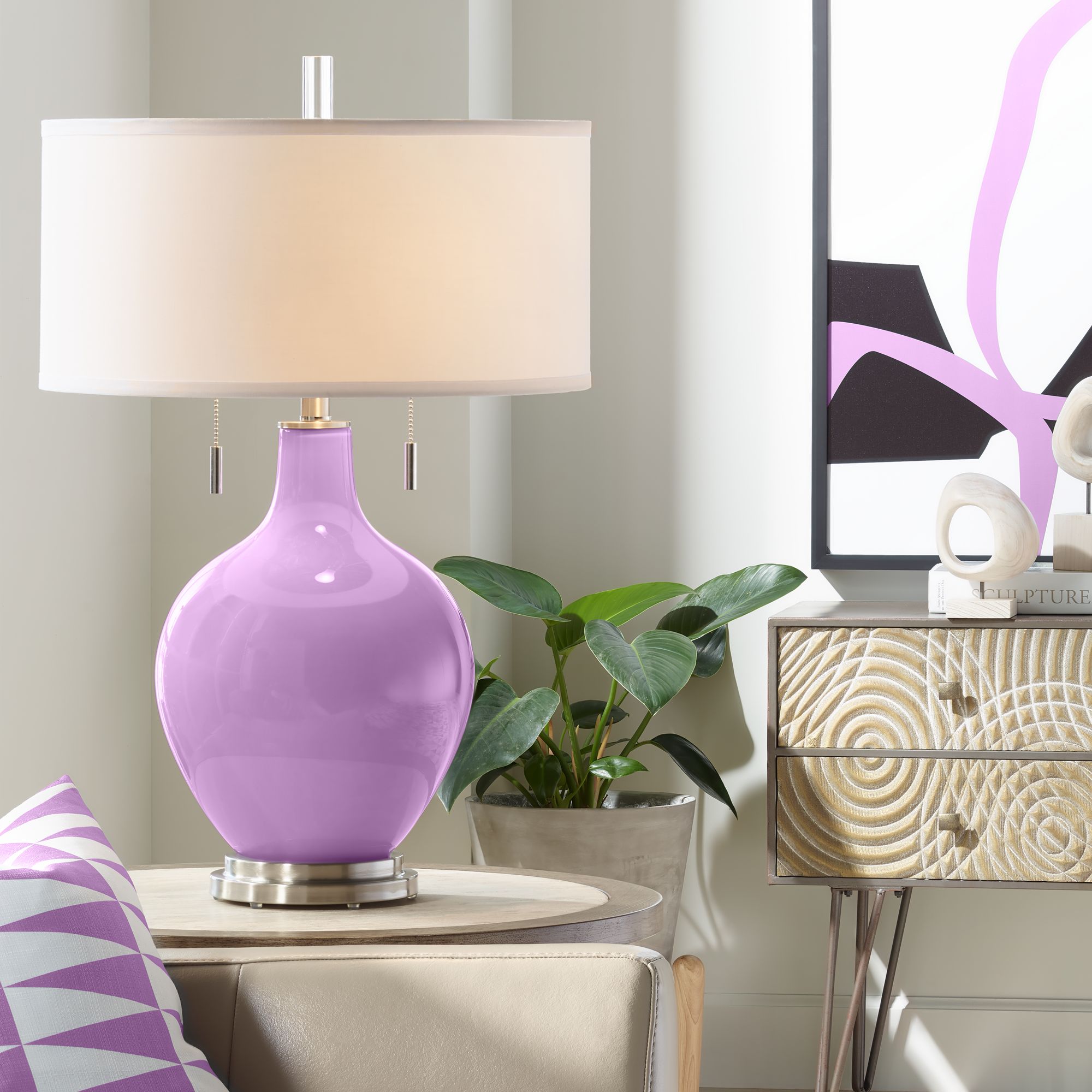 African Violet Toby Table Lamp 30C79 Lamps Plus