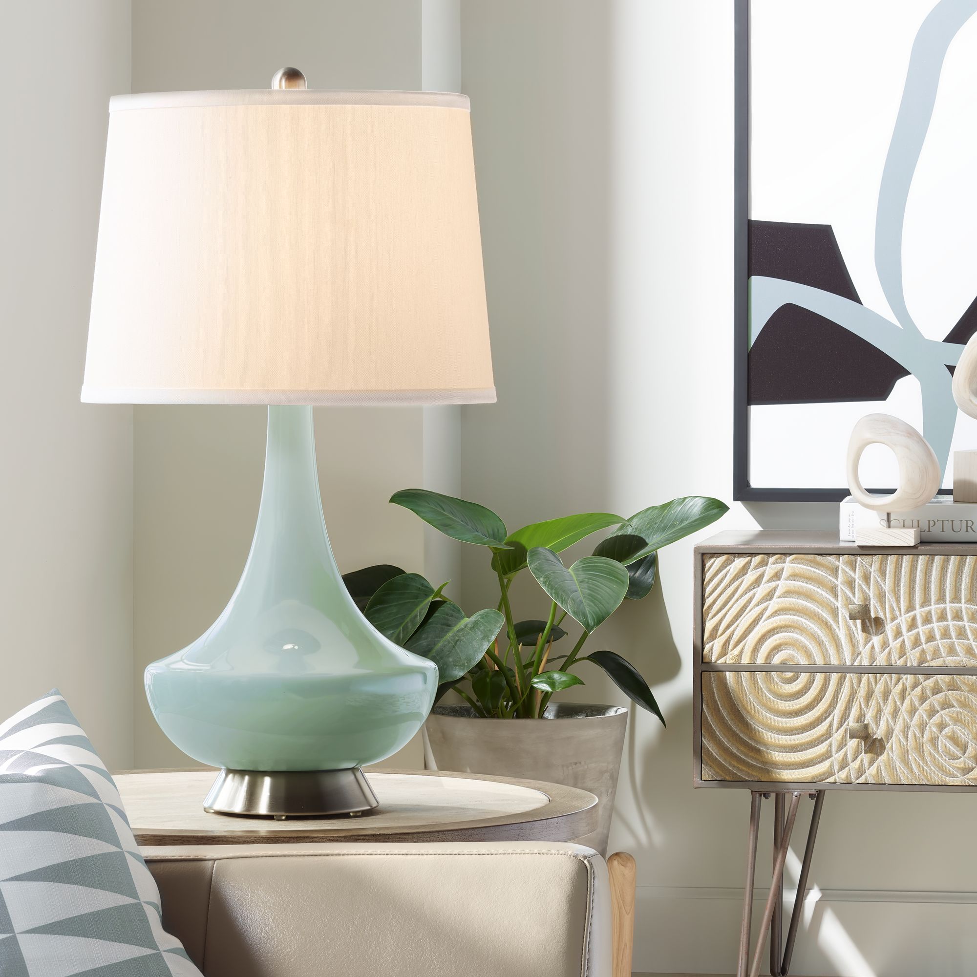 AquaSphere Gillan Glass Table Lamp 30K80 Lamps Plus