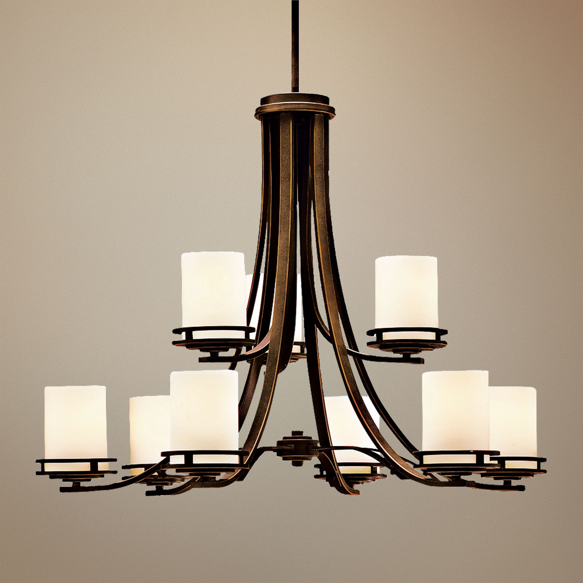 Hendrik Bronze 32 1/2" Wide 9-Light Chandelier