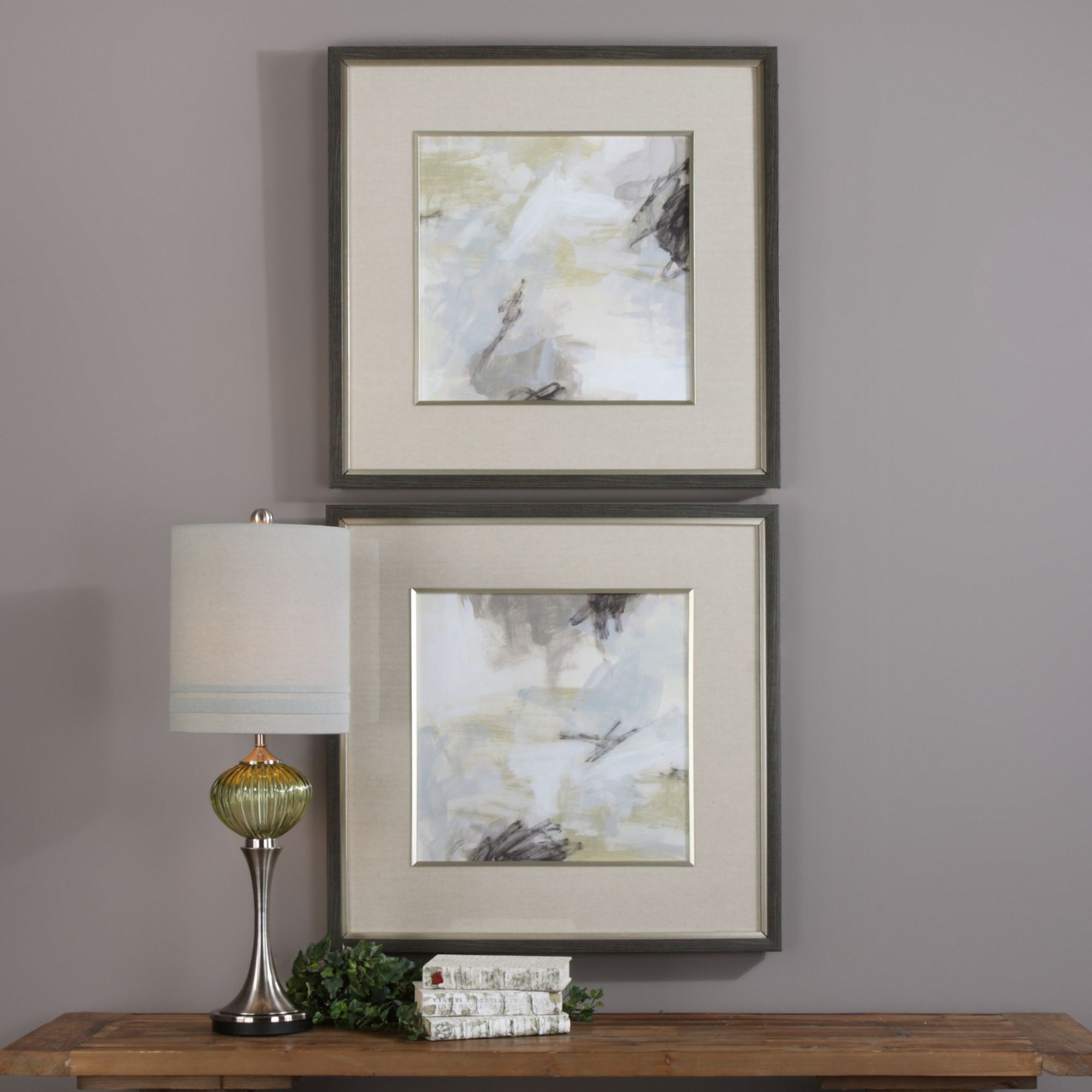 Uttermost Vistas 32 1/2" Square 2Piece Framed Wall Art Set 31C64