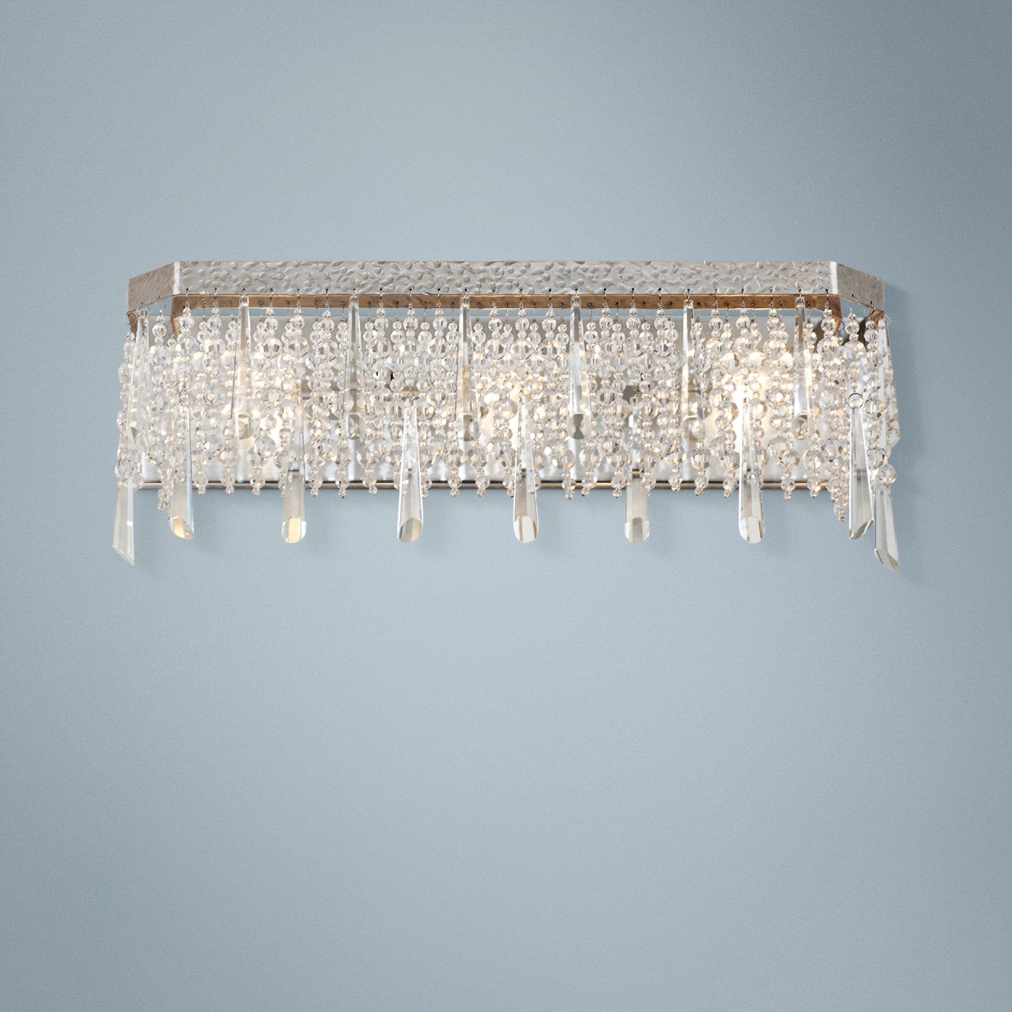 Varaluz Barcelona 21" Wide Transcend Silver Bath Light