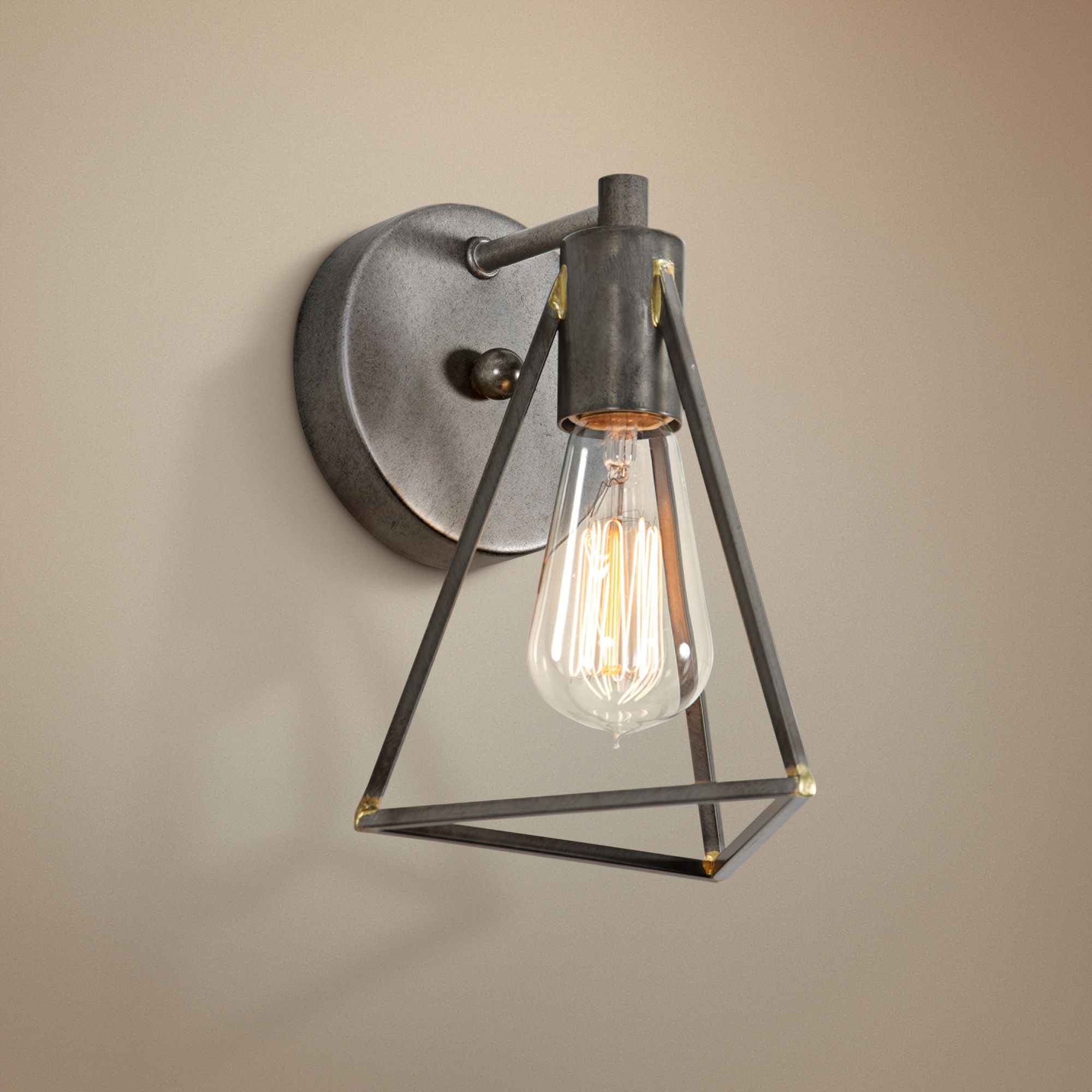 Varaluz Trini 9" High Gunsmoke Wall Sconce