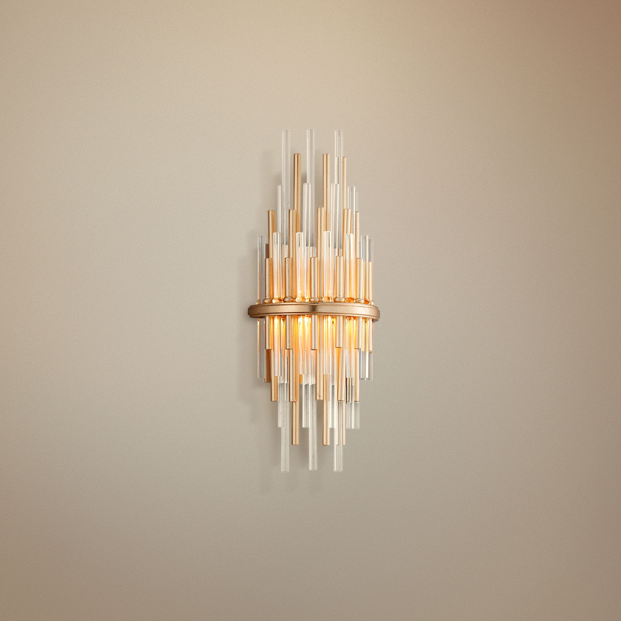 Corbett Theory 17" High Gold Leaf LED Wall Sconce