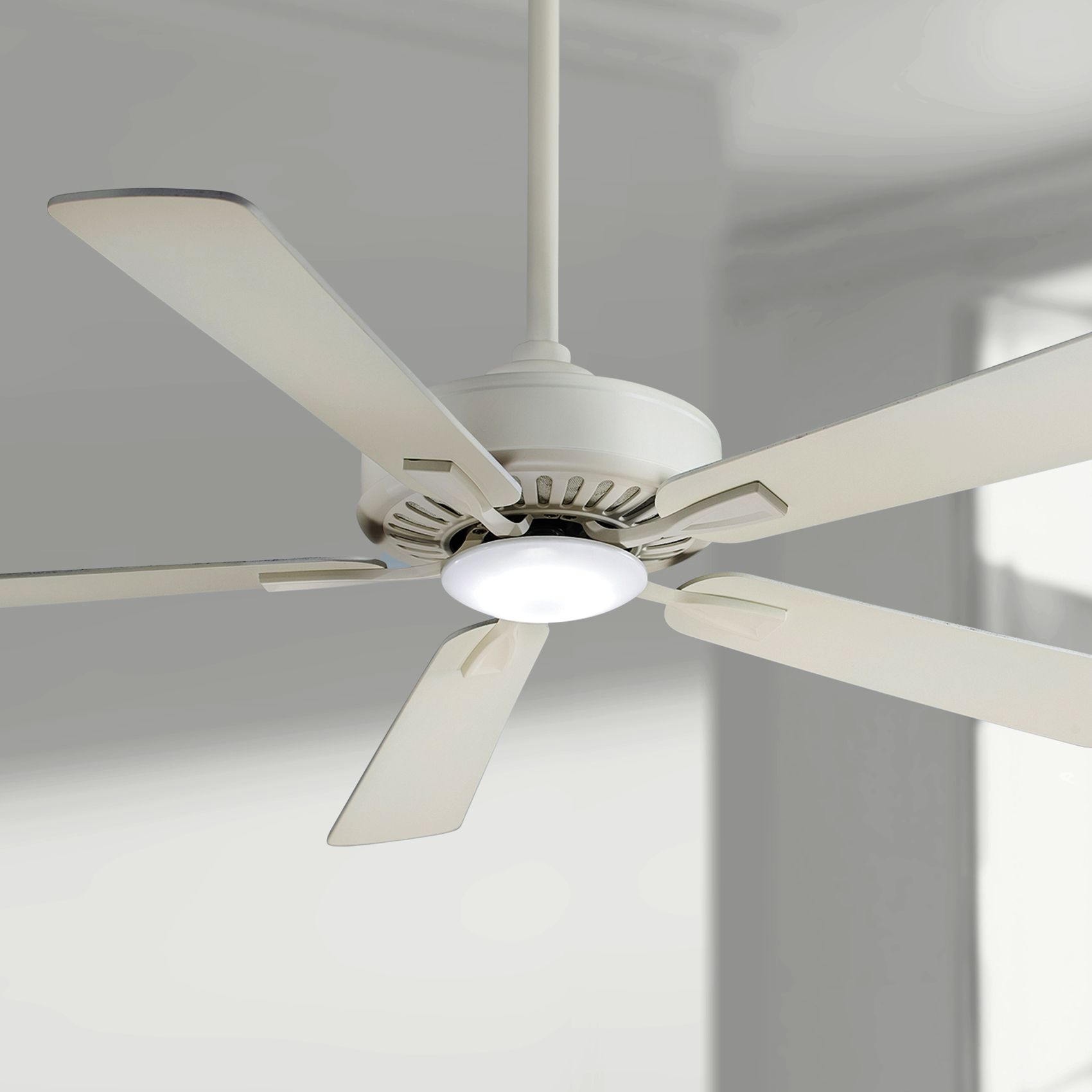52" Minka Aire Contractor Bone White LED Ceiling Fan 31W73 Lamps Plus