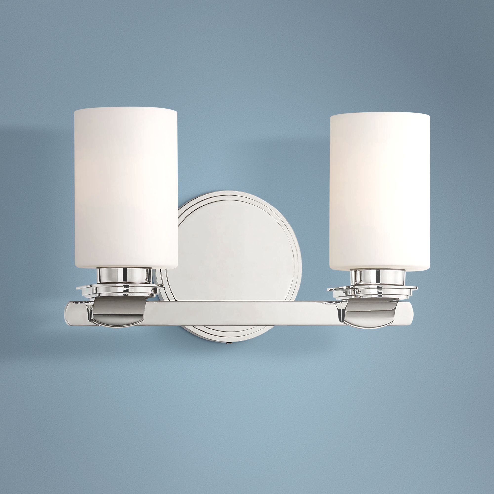 Arrondir 8 3/4" High Polished Nickel 2-Light Wall Sconce