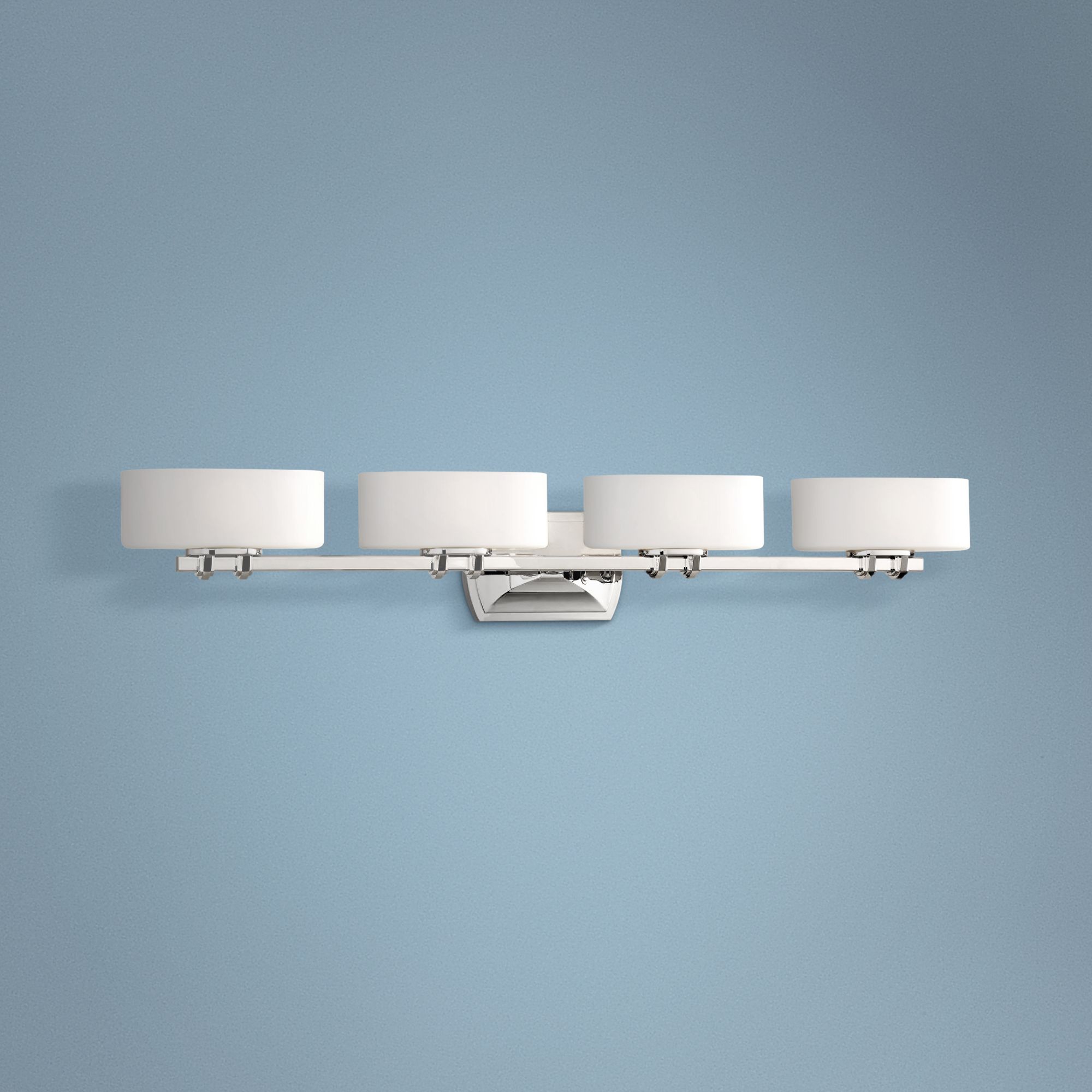 Drury 36 1/4" Wide Polished Nickel 4-Light Bath Light