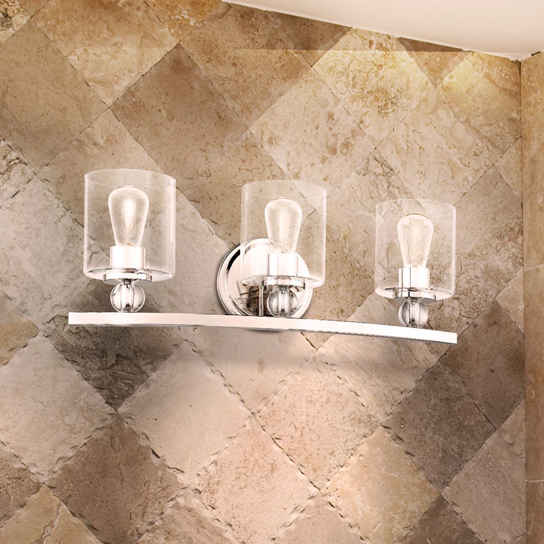 Studio 5 Polished Nickel 24" Wide 3-Light Bath Light