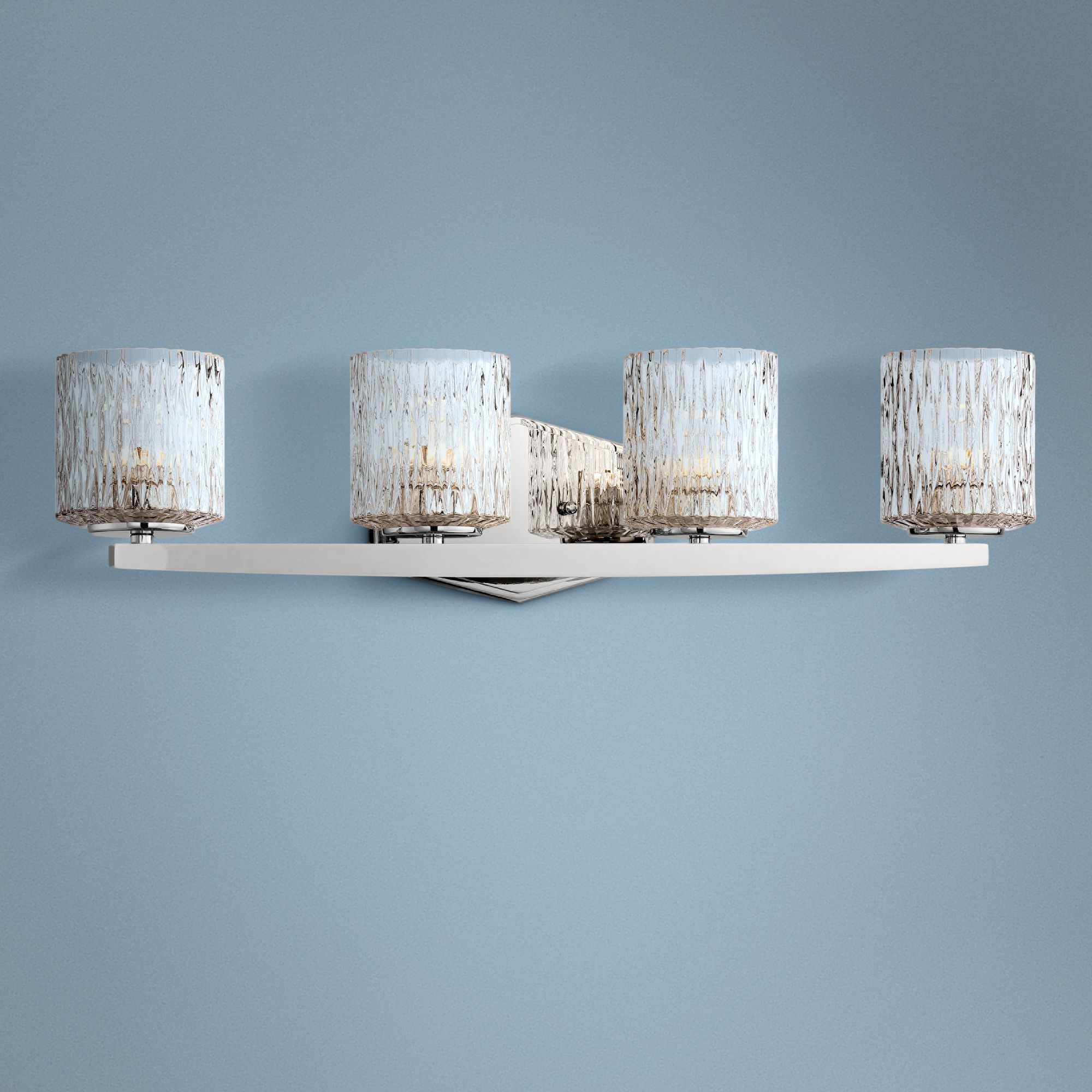 Maginot 26 1/2" Wide Nickel 4-Light LED Bath Light