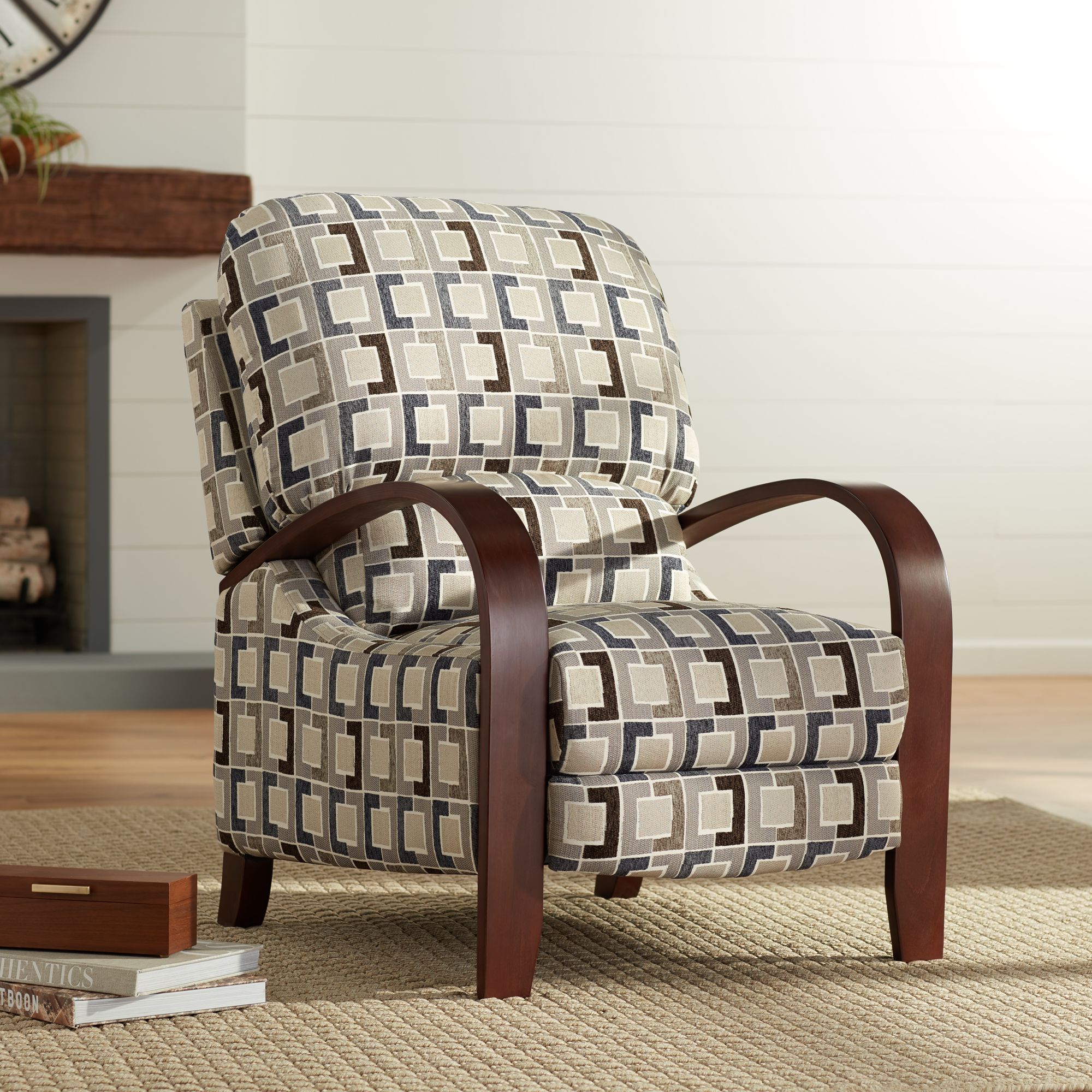 Cooper Timeline Denim 3-Way Recliner Chair
