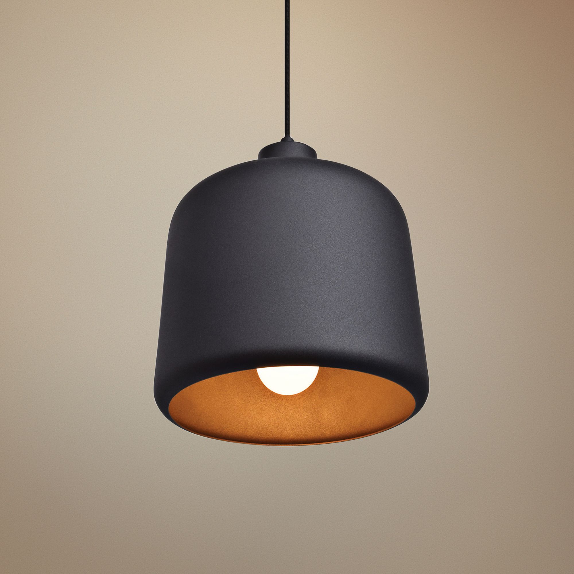 Nostalgia 10" Wide Matte Black Mini Pendant