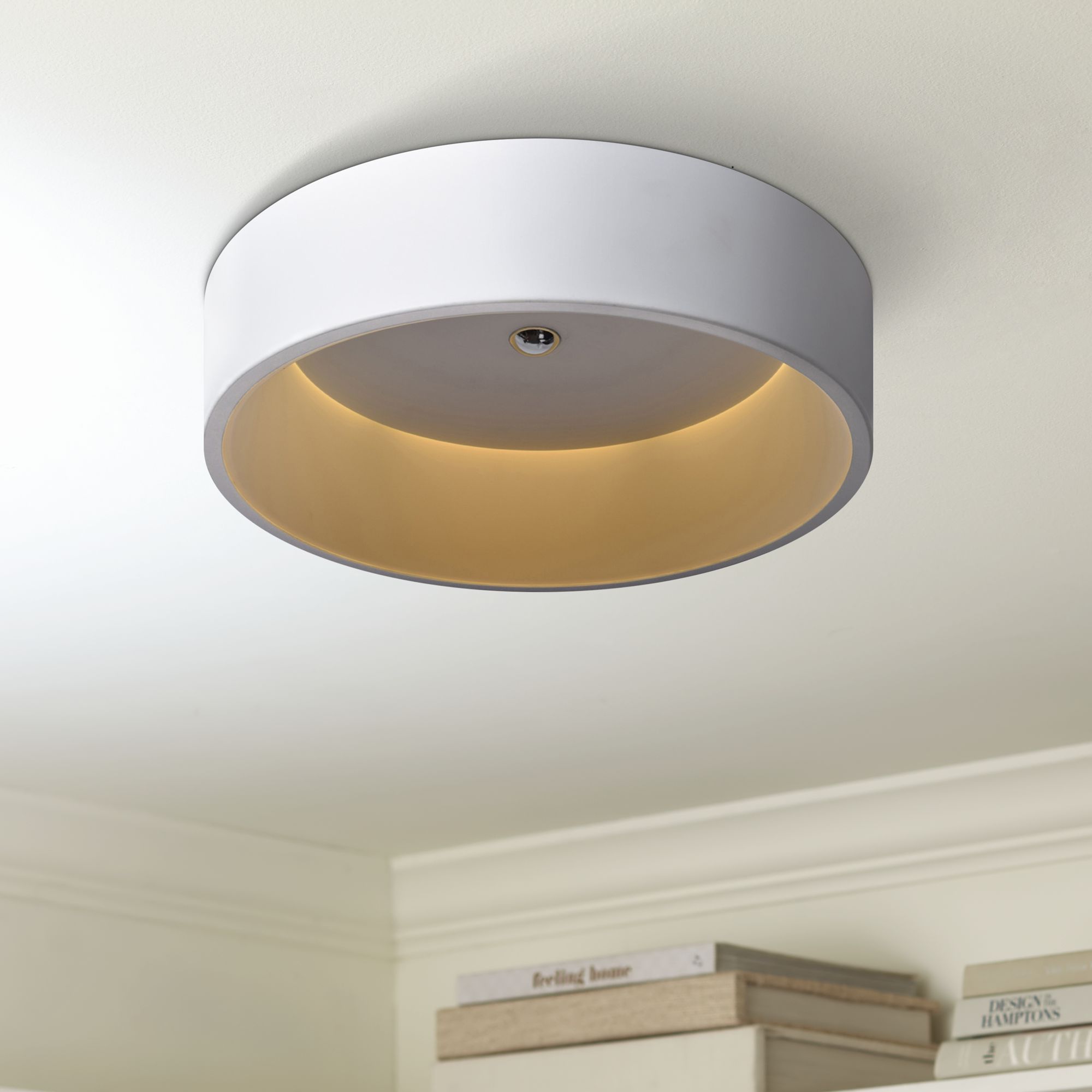 Radiant 17 1/2" Wide White LED Ceiling Light