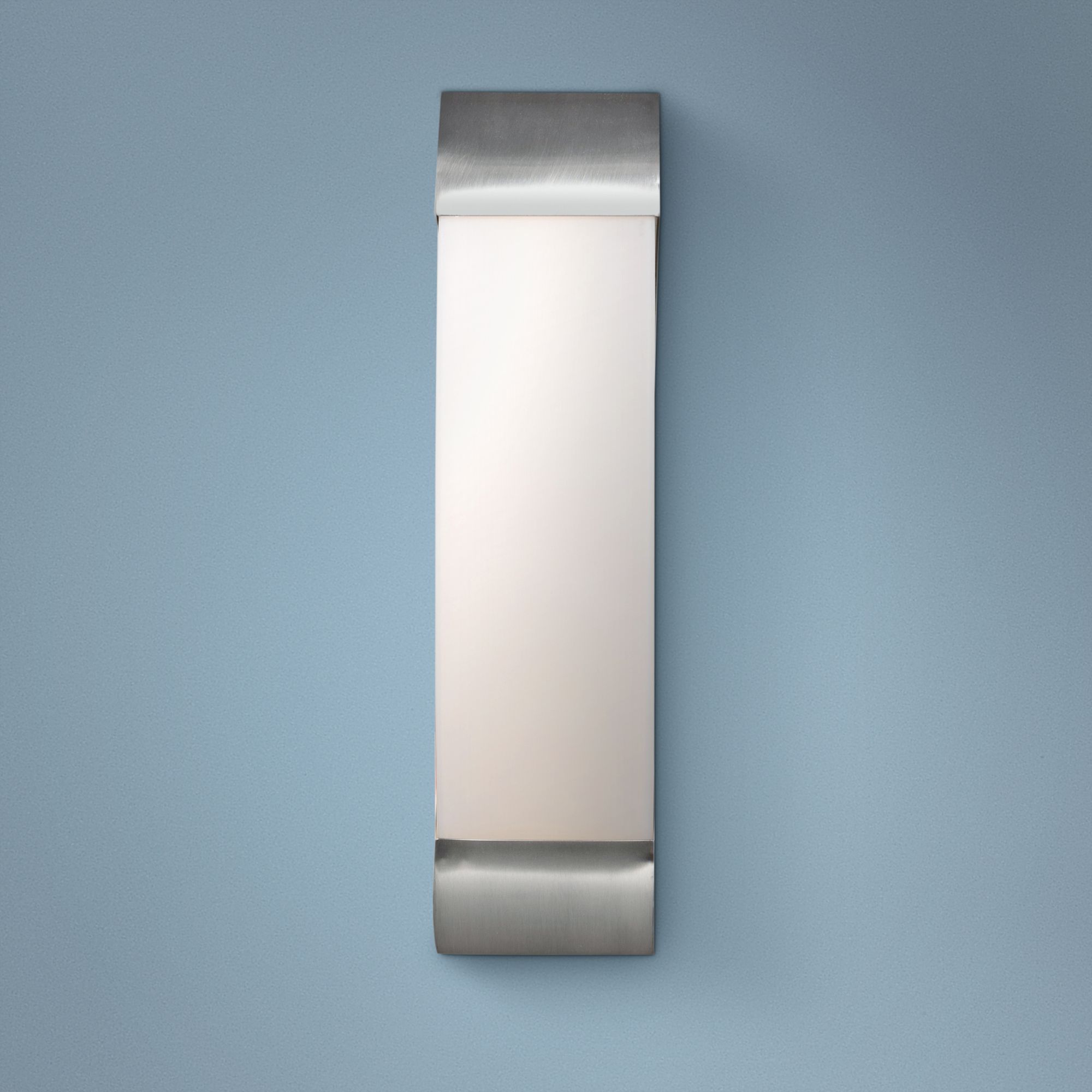 West End 17" High Brushed Steel LED Wall Sconce