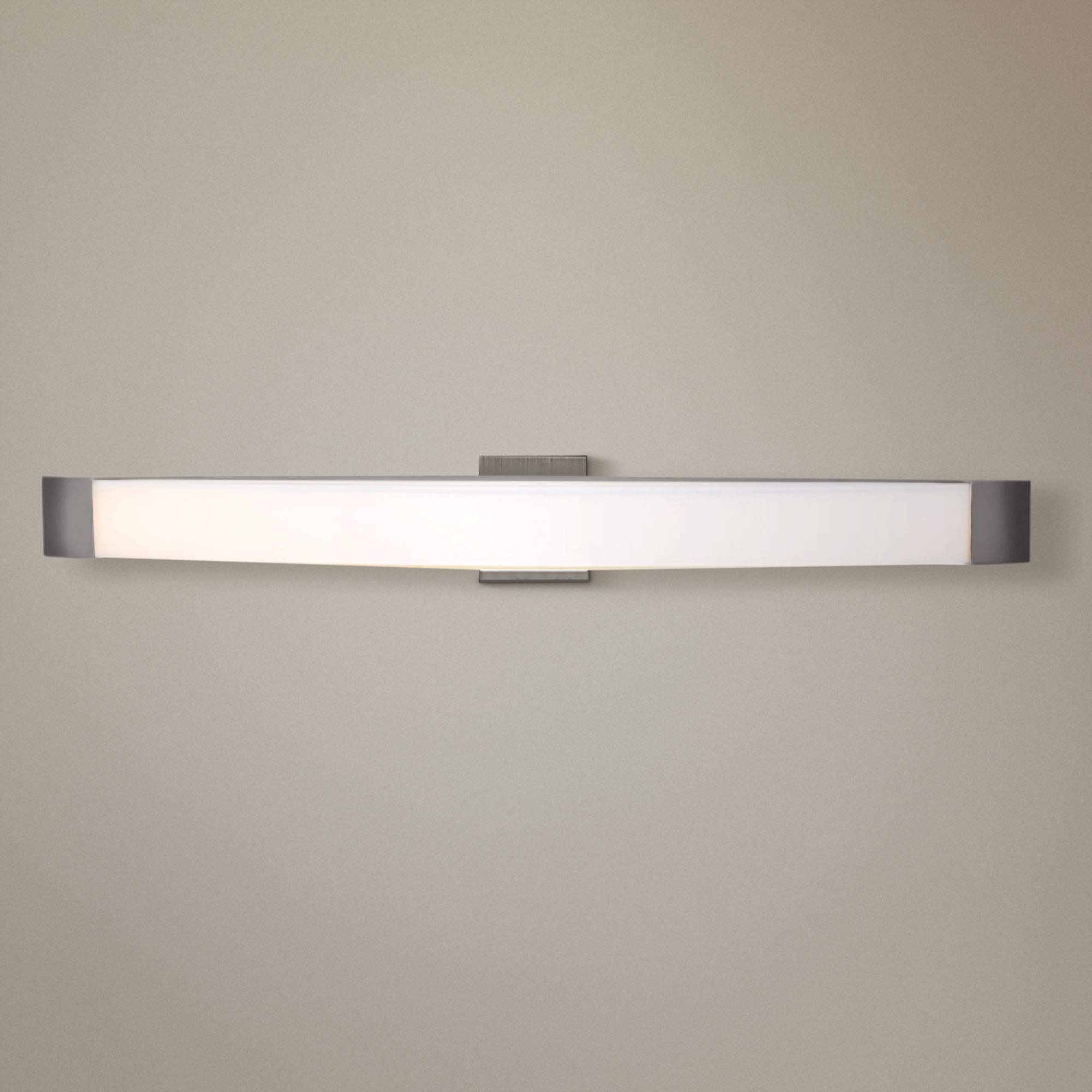 West End 39" Wide Brushed Steel LED Bath Light