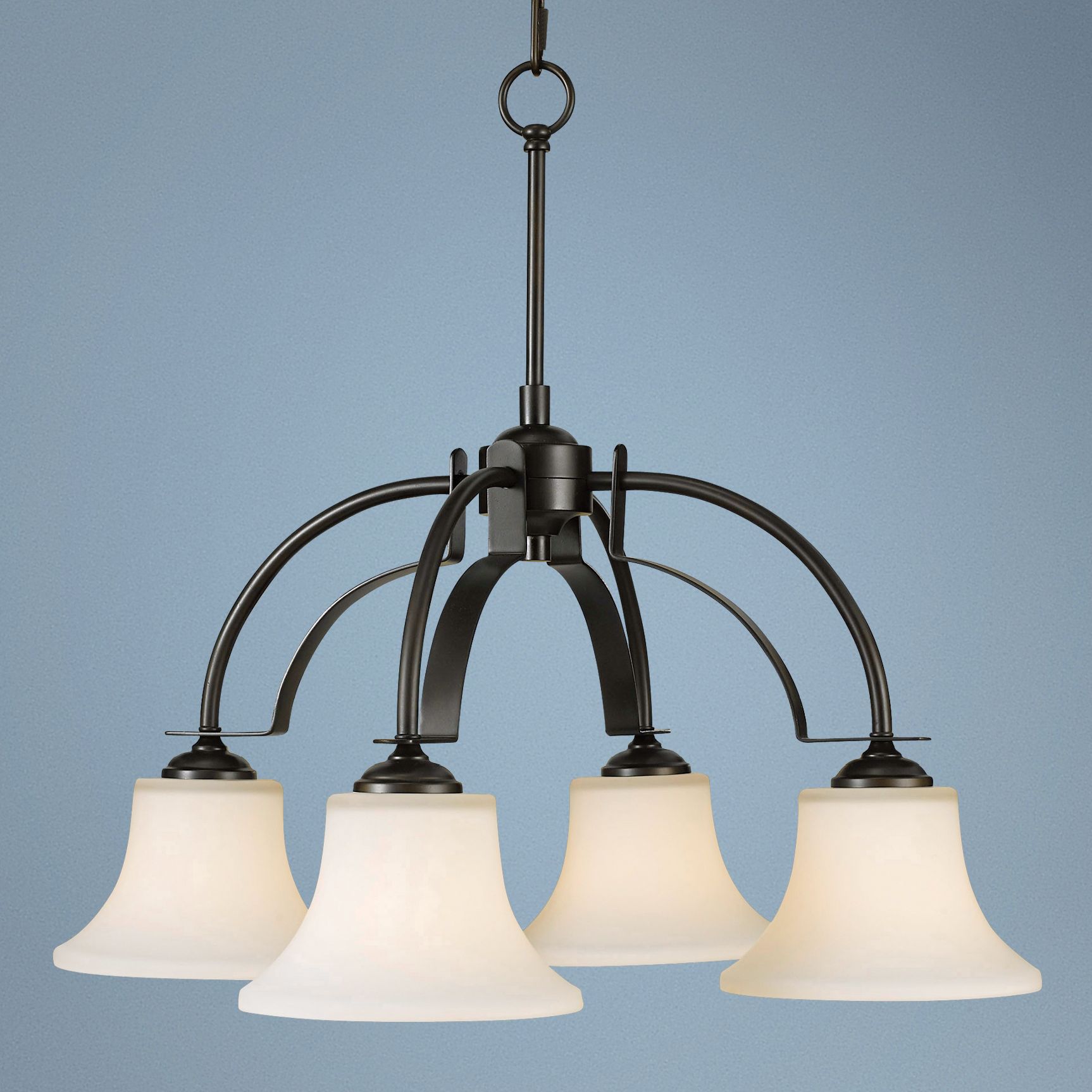 Feiss Barrington Bronze 26" Wide 4-Light Chandelier