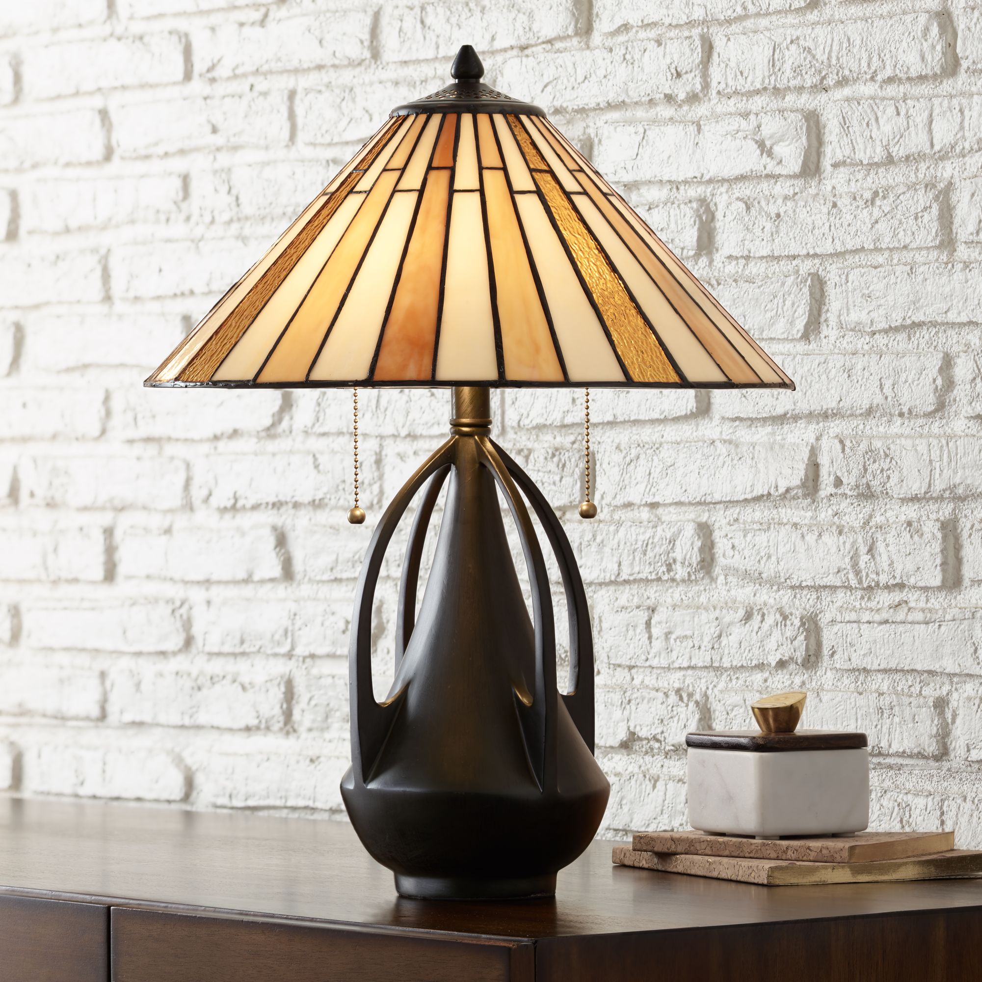 Robert Louis Tiffany Clark Accent Table Lamp