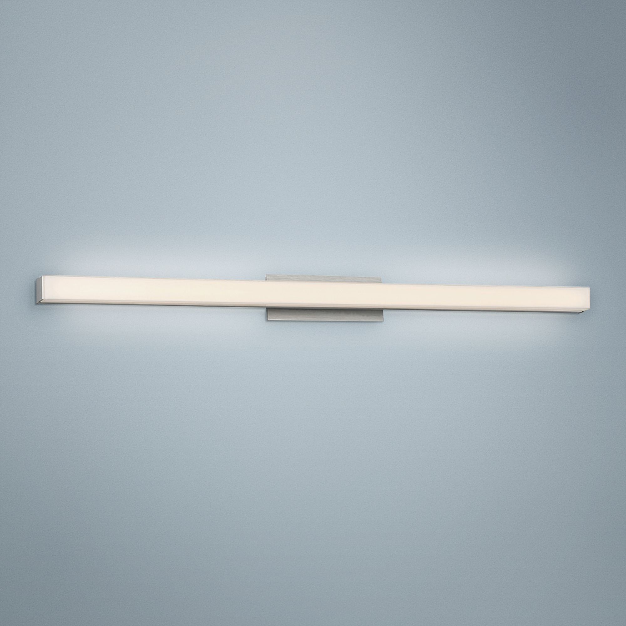 dweLED Brink 36" Wide Brushed Aluminum 3500K LED Bath Light