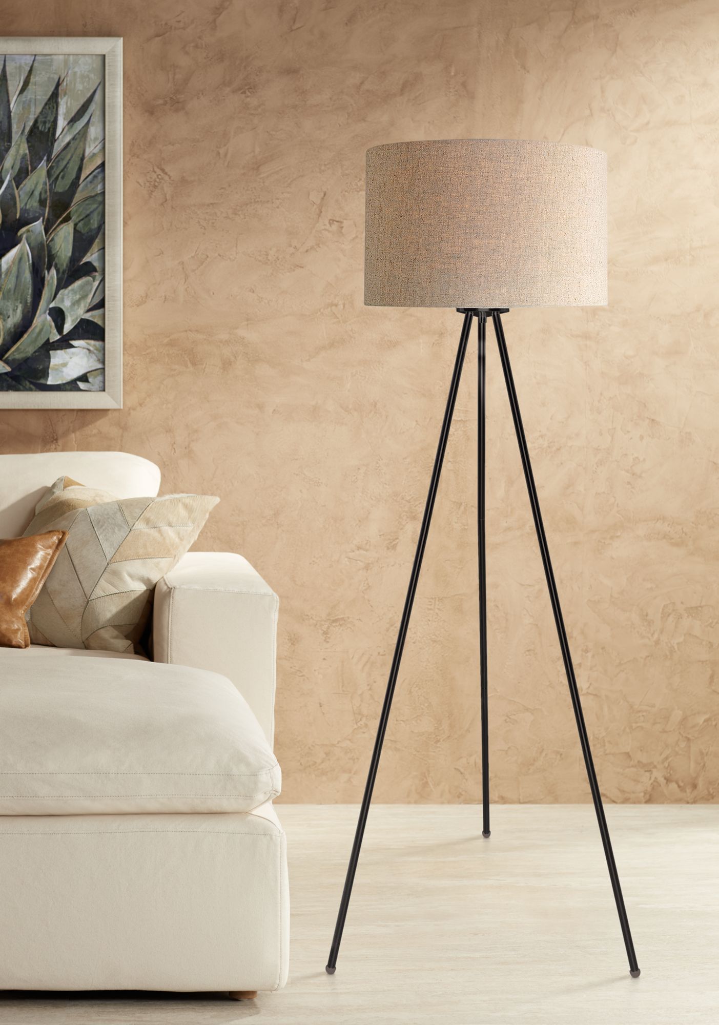 bronze tripod floor lamp