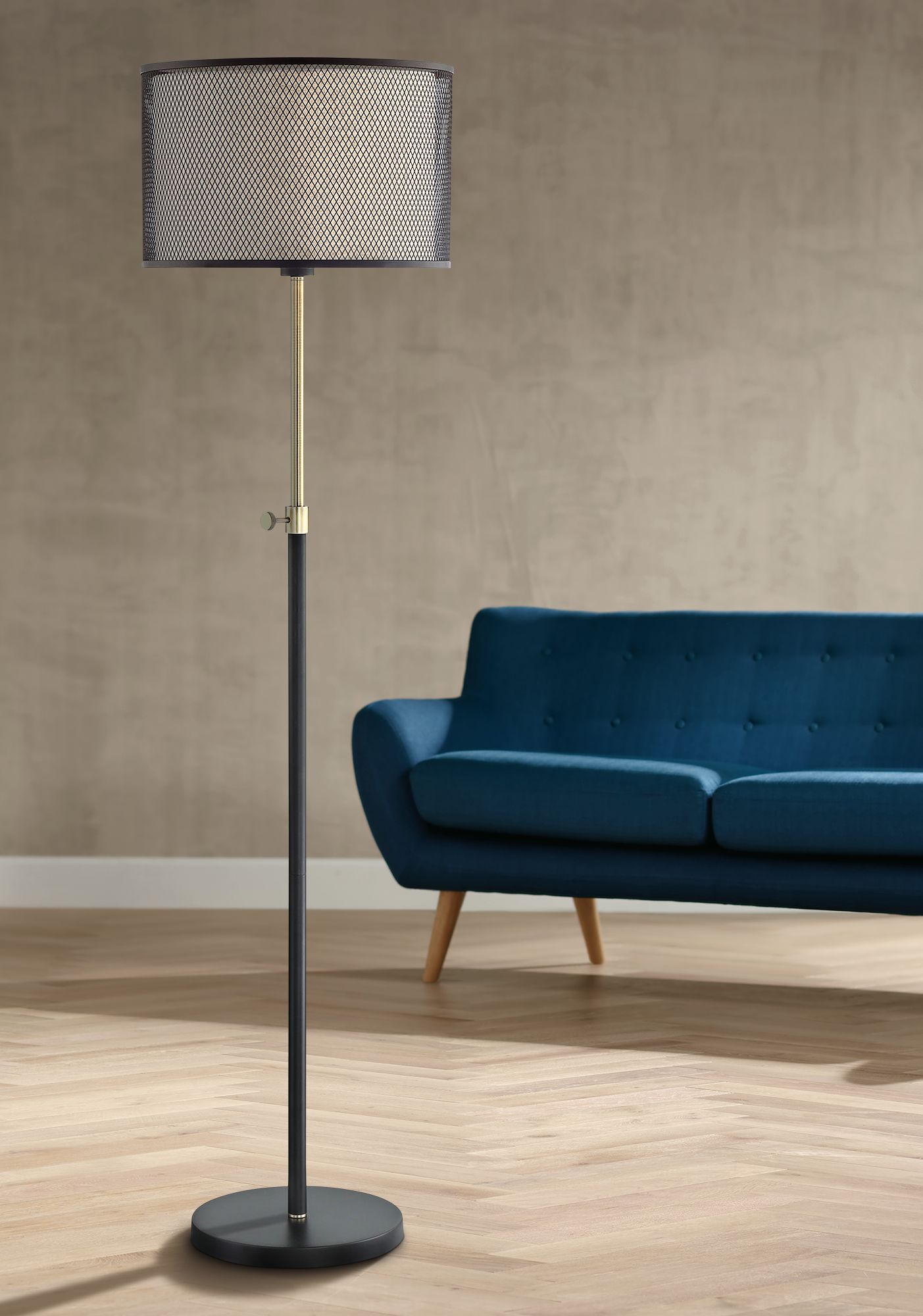 Lite Source Elena Coffee Metal Floor Lamp