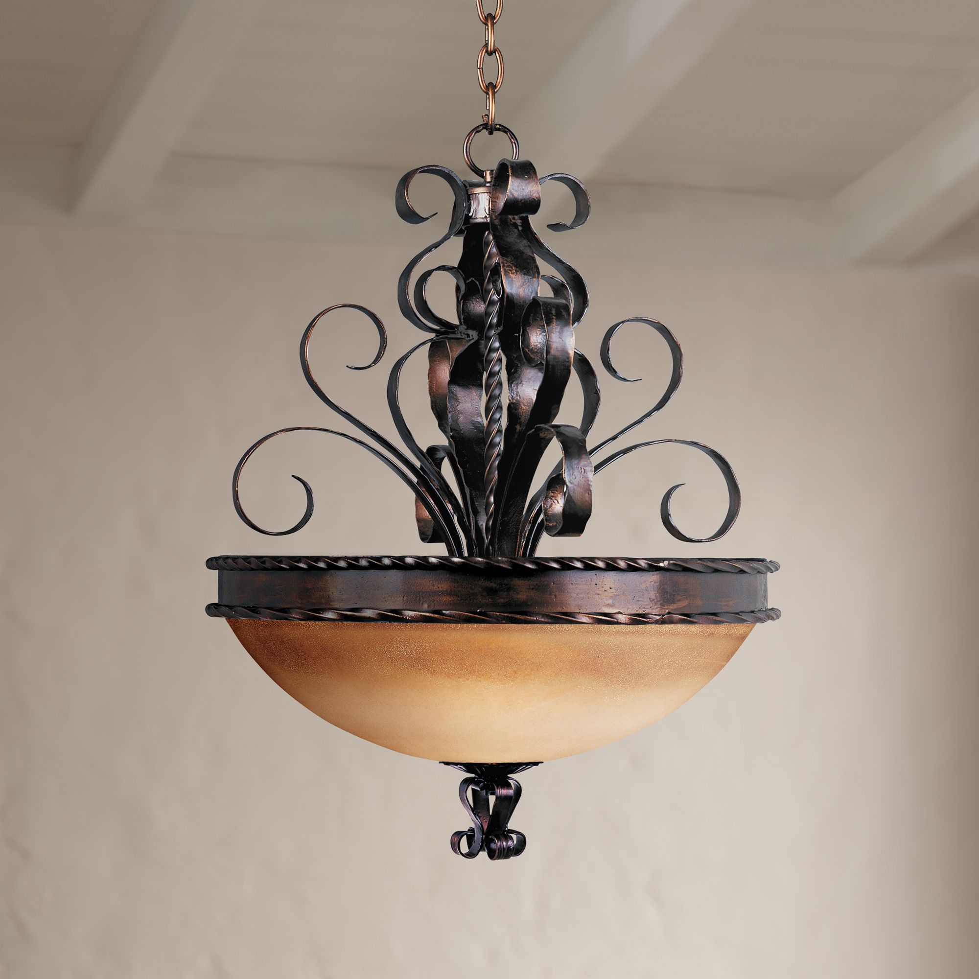 Aspen Collection 24" Wide Pendant Bowl Chandelier