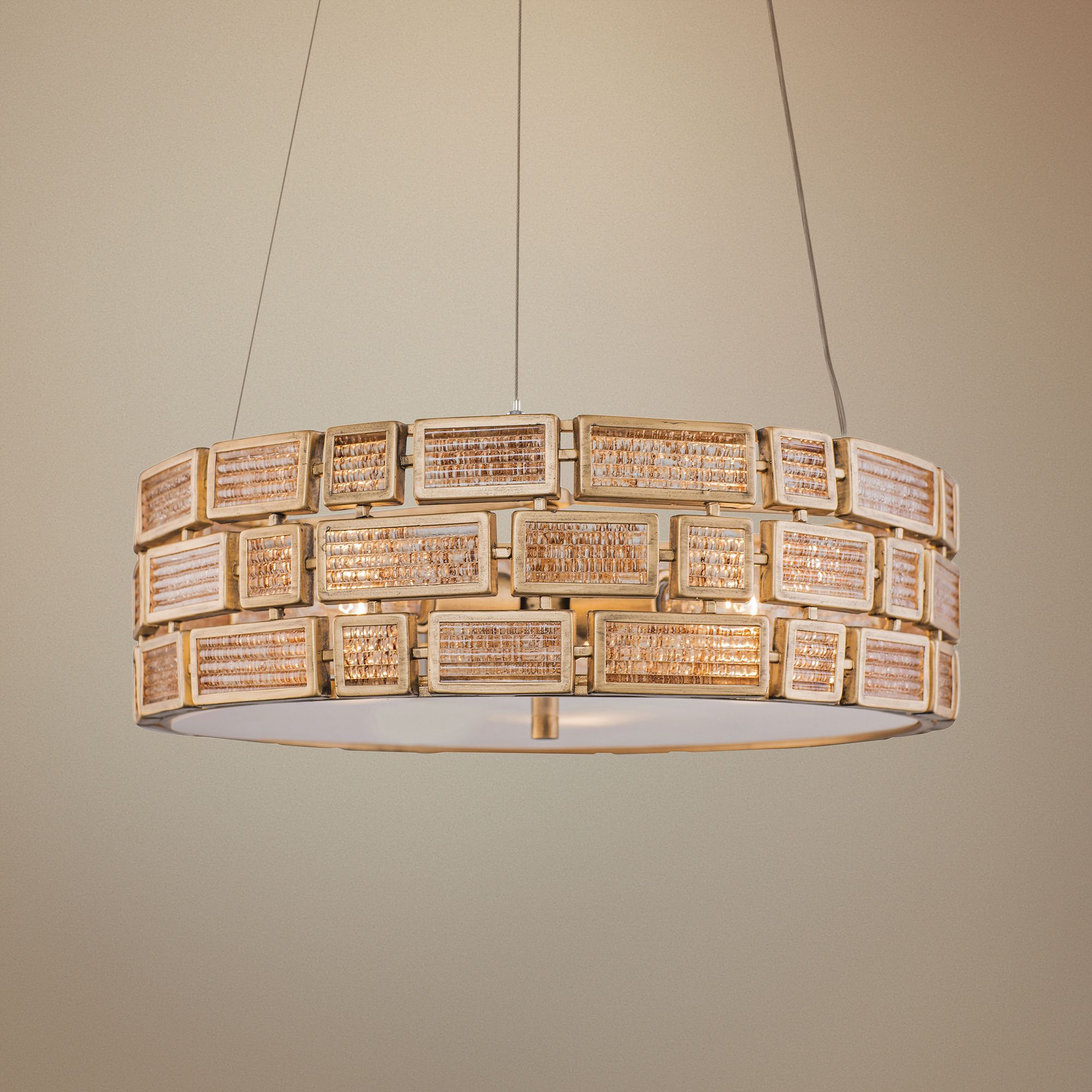 Varaluz Harlowe 18" Wide Havana Gold Pendant Light