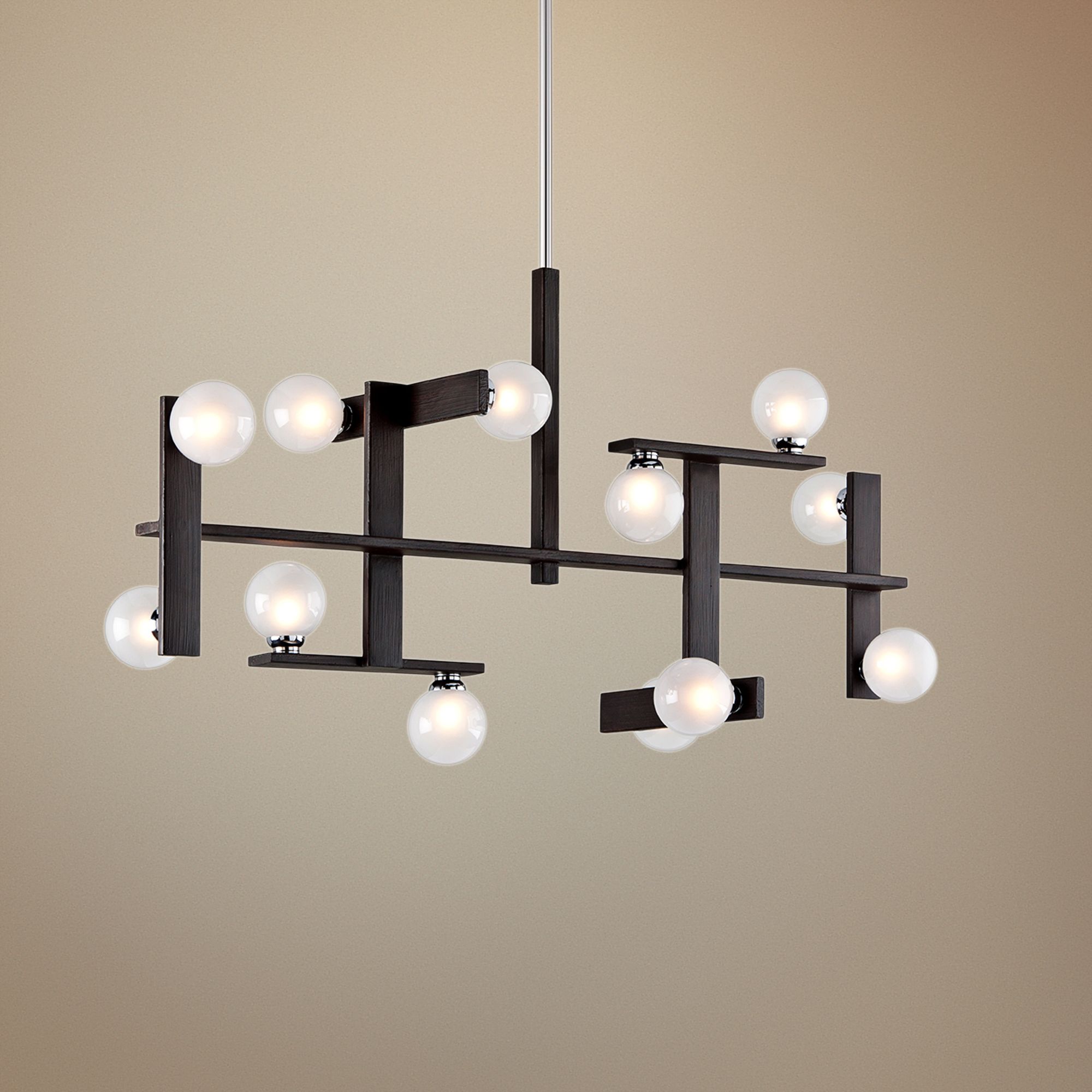 Network 45 3/4"W Forest Bronze Kitchen Island Light Pendant