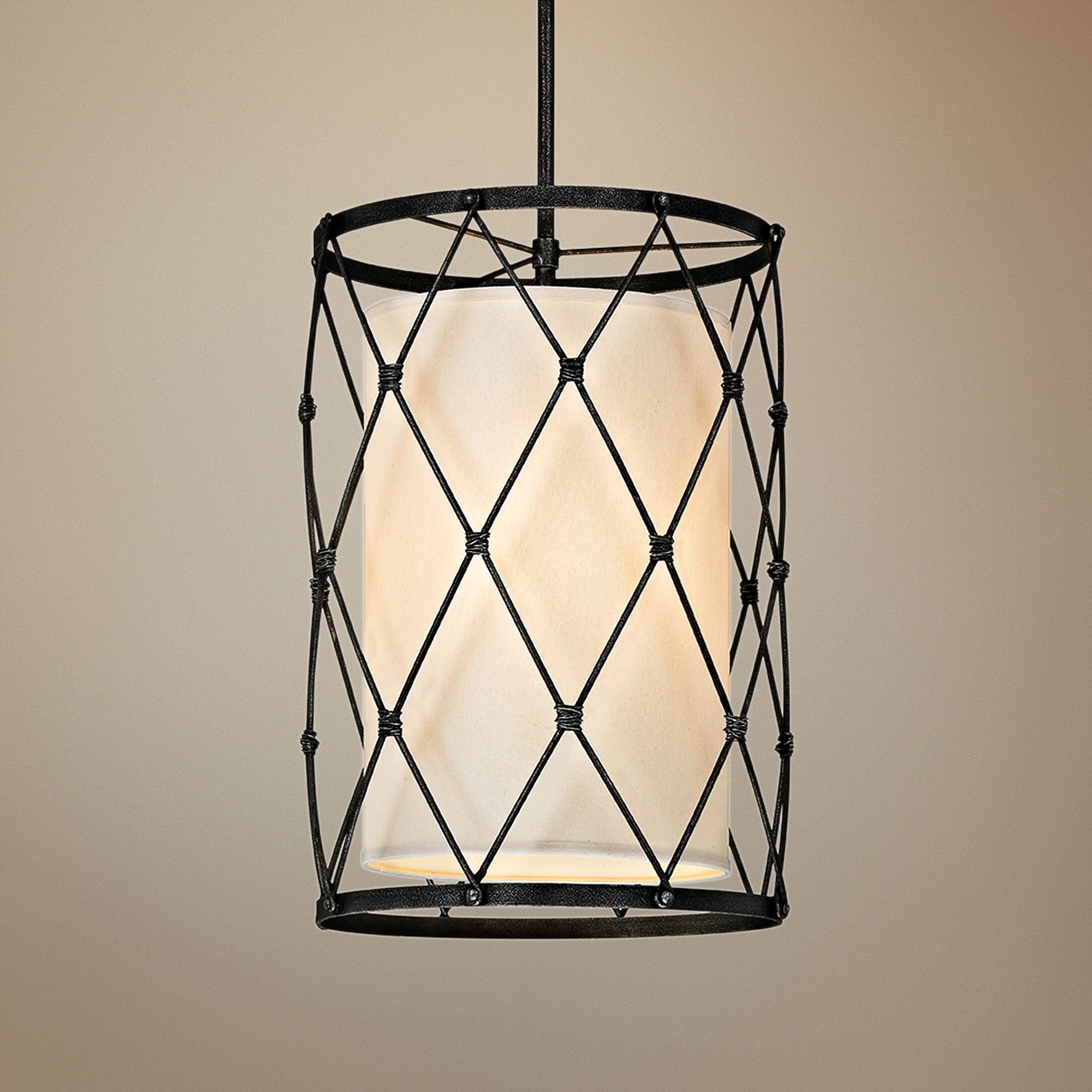 Palisade 18" Wide Aged Pewter Pendant Light