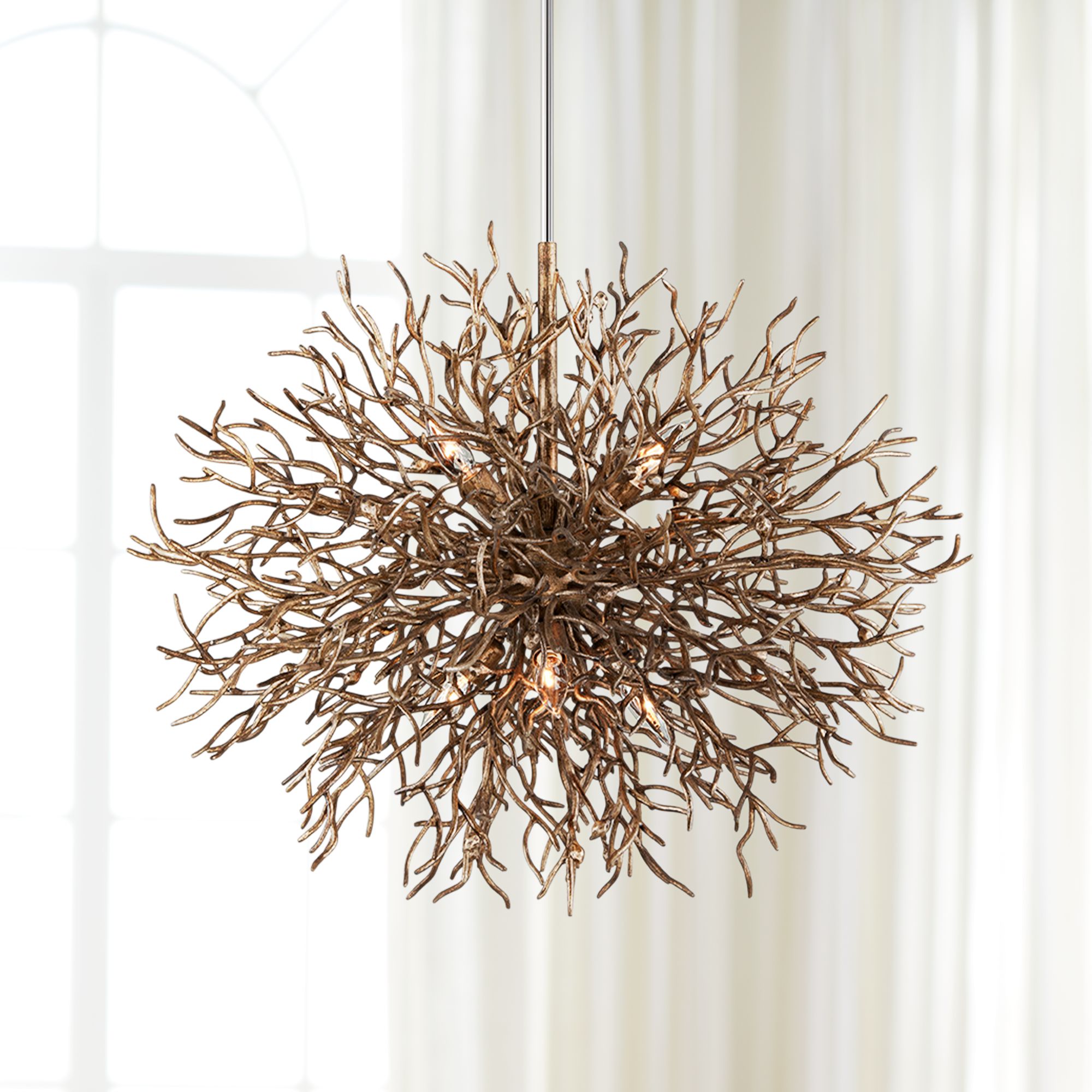 Sierra 32" Wide Distressed Bronze Pendant Light