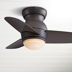Hugger Flush Mount Ceiling Fans Lamps Plus Open Box