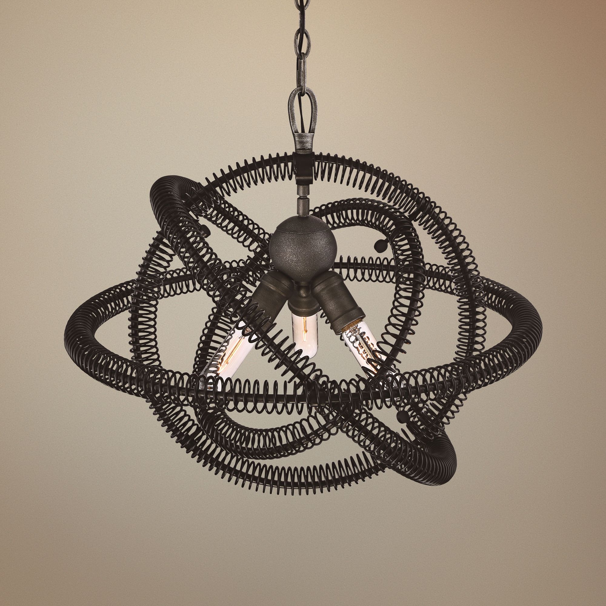 Eurofase Orbita 22 1/2" Wide Vintage Bronze 3-Light Pendant