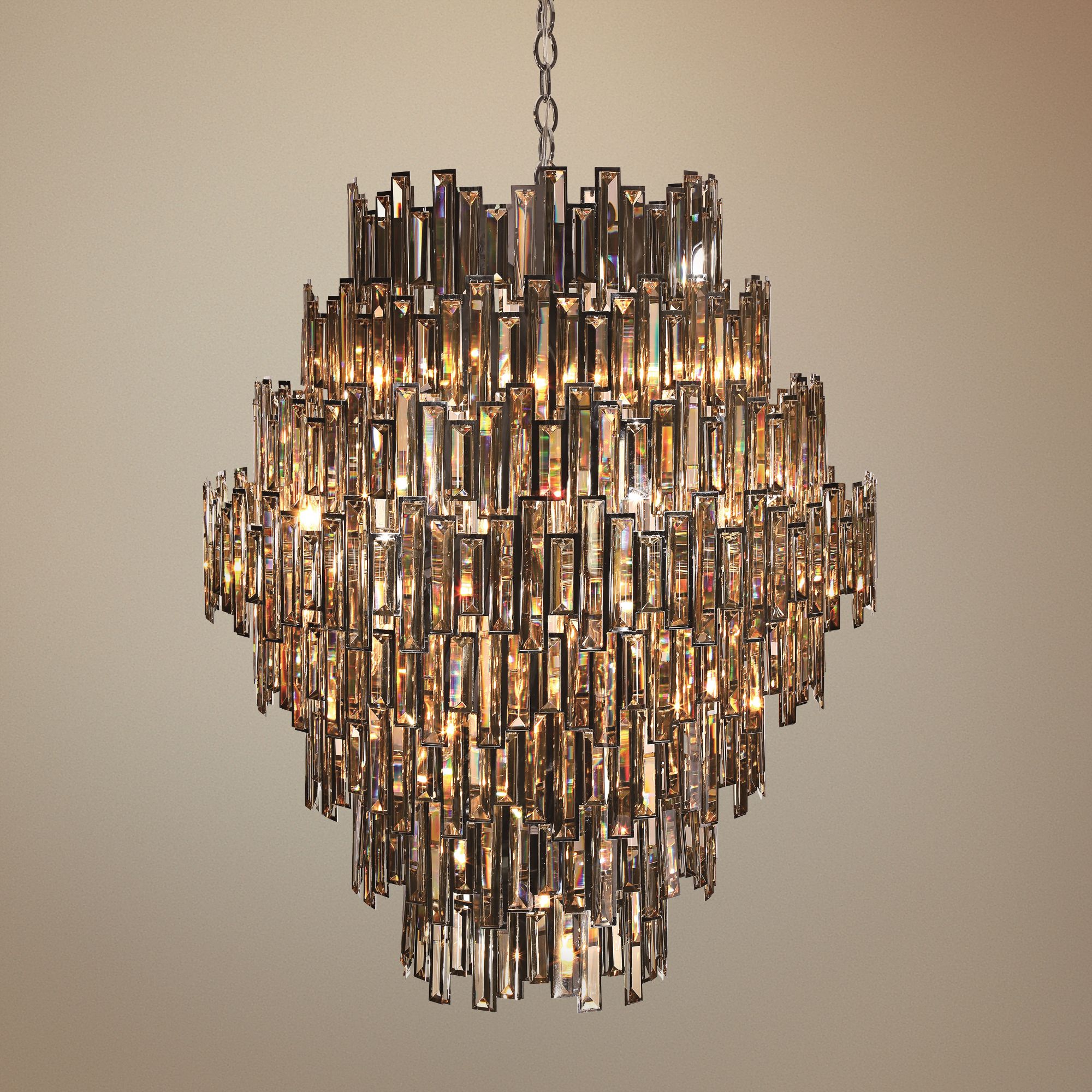 Eurofase Vienna 39 1/2" Wide Champagne Crystal Chandelier