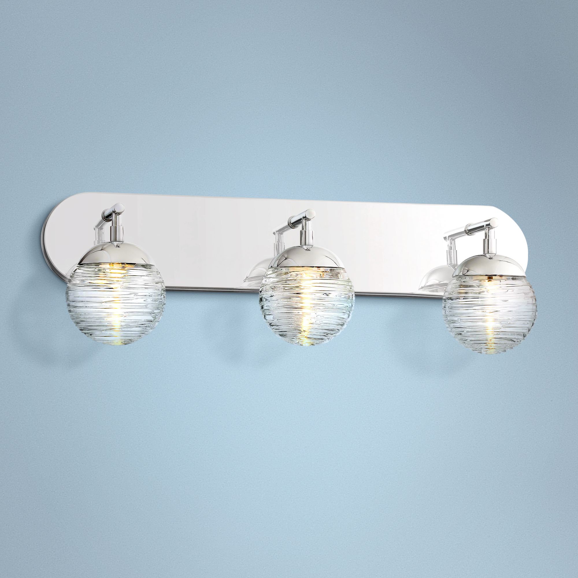 George Kovacs Vemo 24" W Nickel 3-Light LED Bath Light