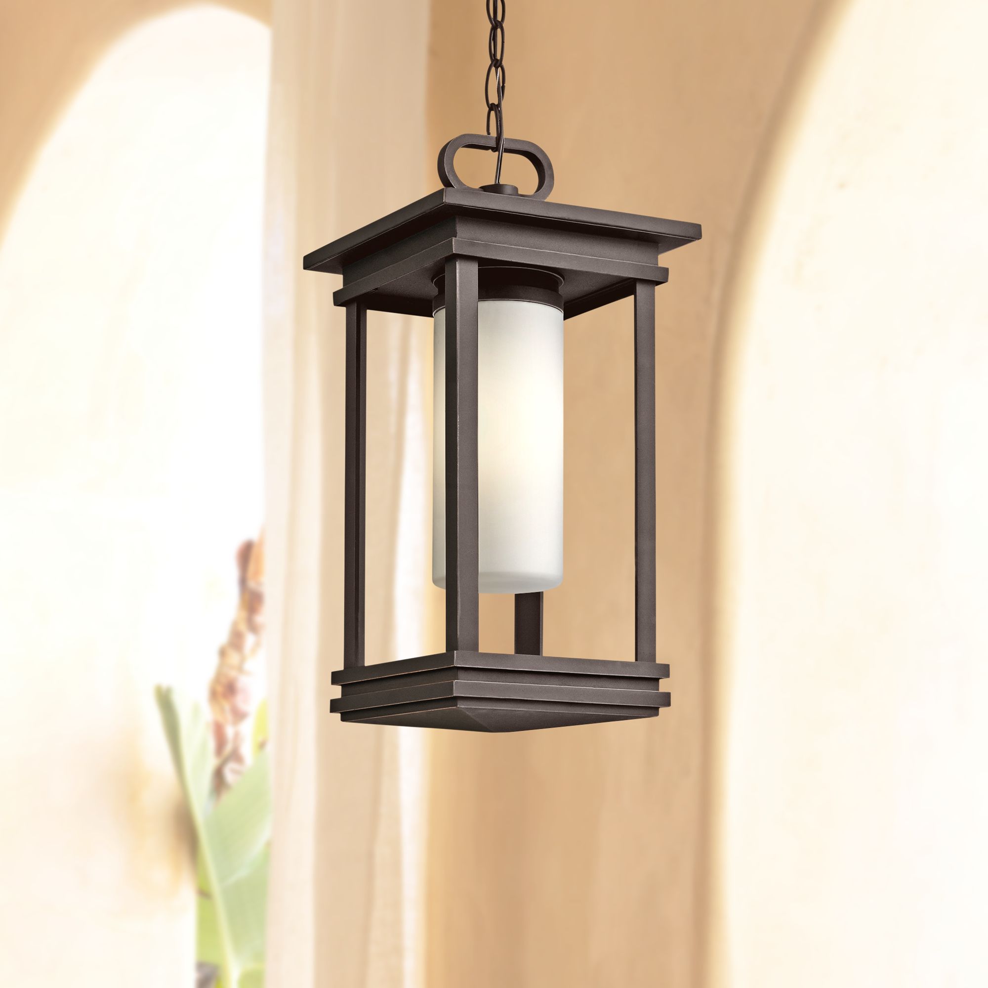 Kichler South Hope 19"H Rubbed Bronze Outdoor Hanging Light
